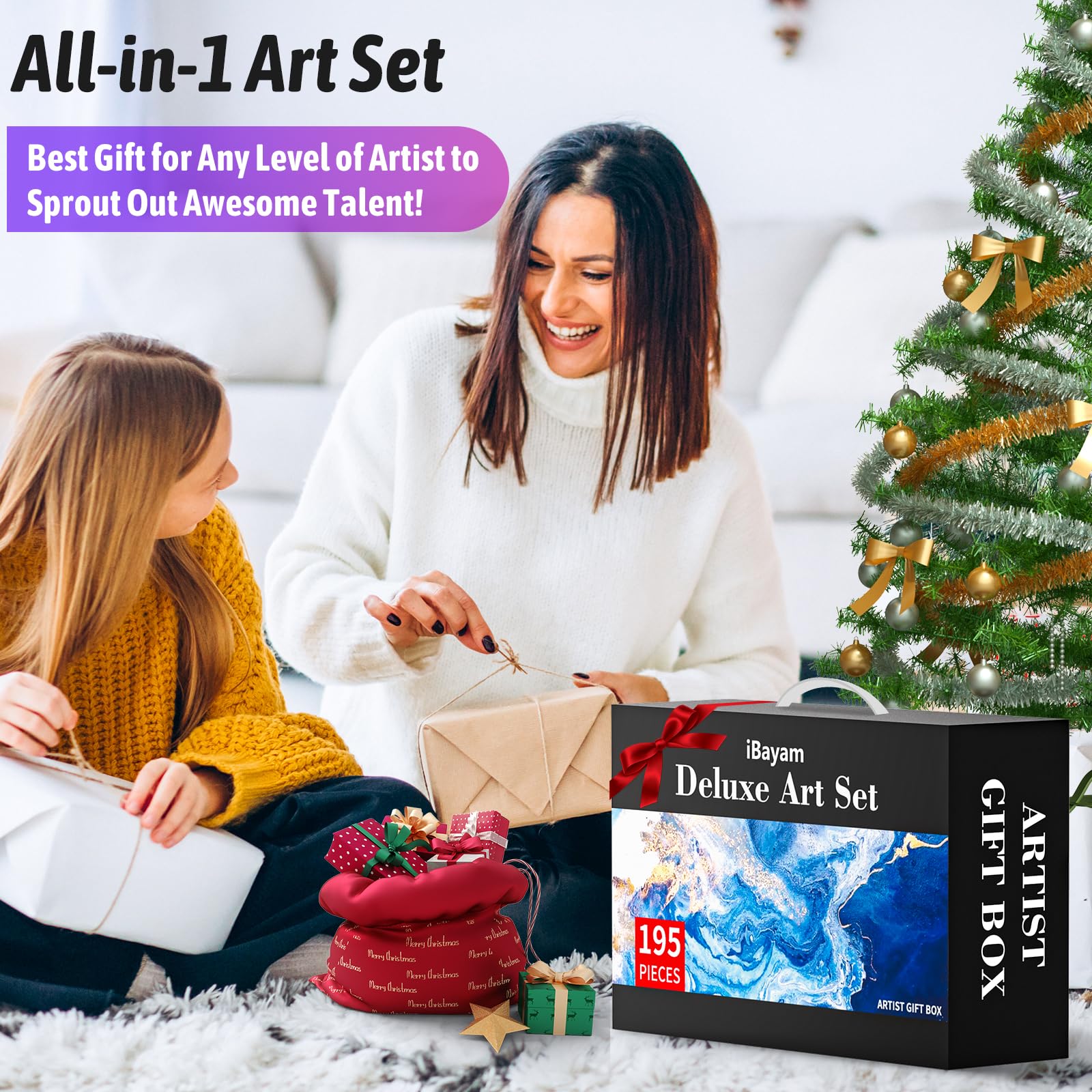iBayam Pink Art Supplies, Color Drawing Sets, Teen Girl Gifts Trendy Stuff