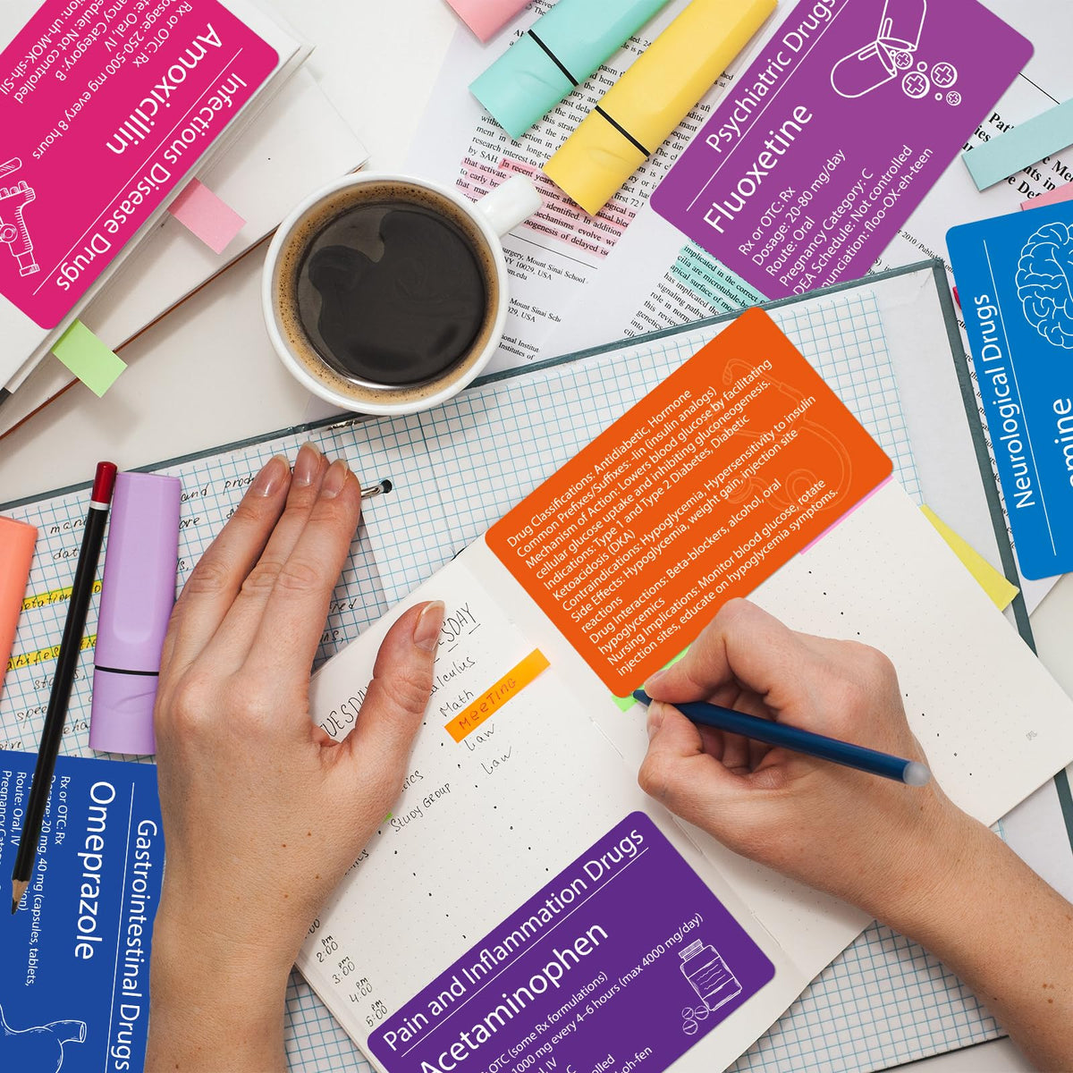 gisgfim Top 300 Drugs Flashcards Pharmacology Flash Cards Nursing School Essentials with Drug Names