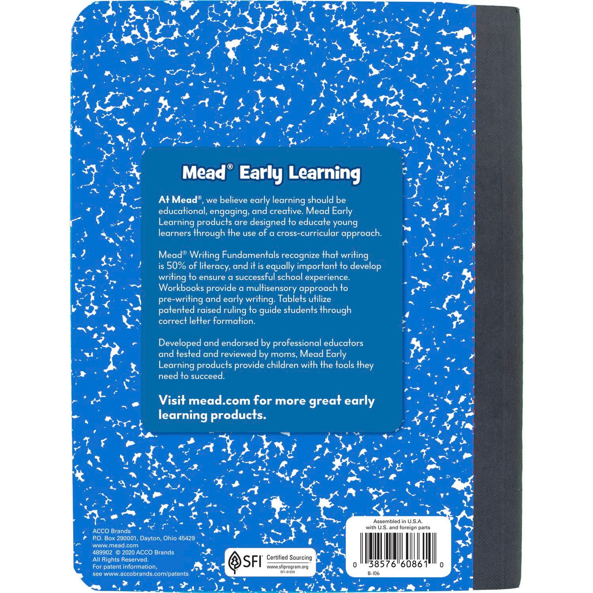 Mead Primary Composition Book, 4 Pack, Primary Ruled Journal, Grades K-2, 7-1/2" x 9-3/4", 100