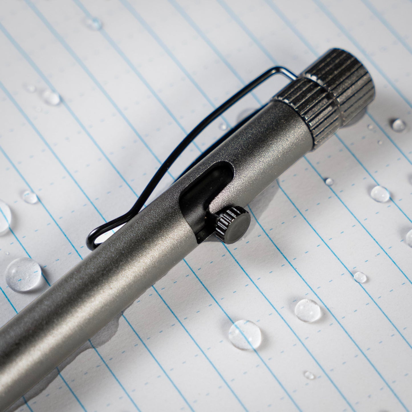 Rite in the Rain Weatherproof Gunmetal Bolt-Action Metal Pen, Black Ink, (No. G16)