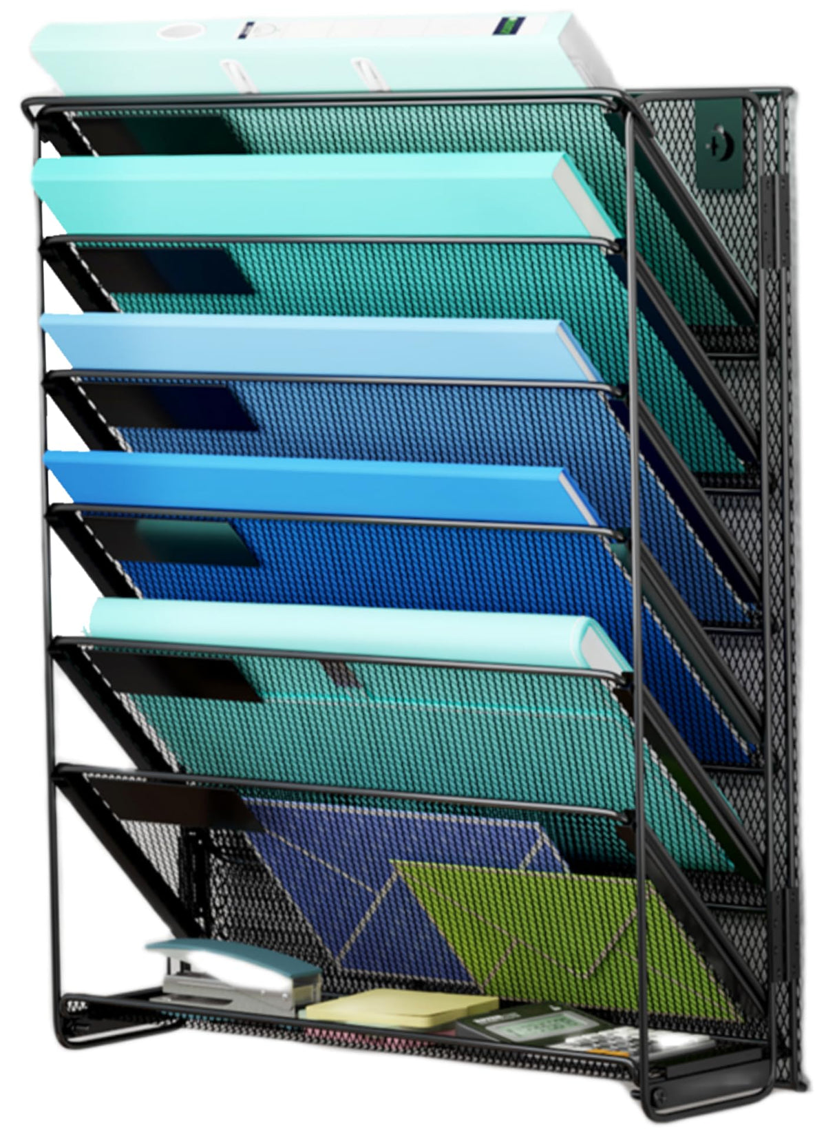 Kuntine.B Wall File Organizer Office Hanging Magazine Holder Wall File Organizer for Office Home