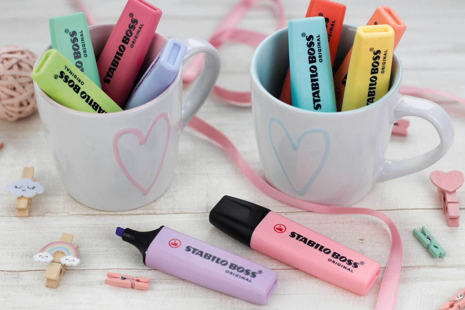 Highlighter - STABILO BOSS ORIGINAL Pastel - Pack of 10 - Milky Yellow