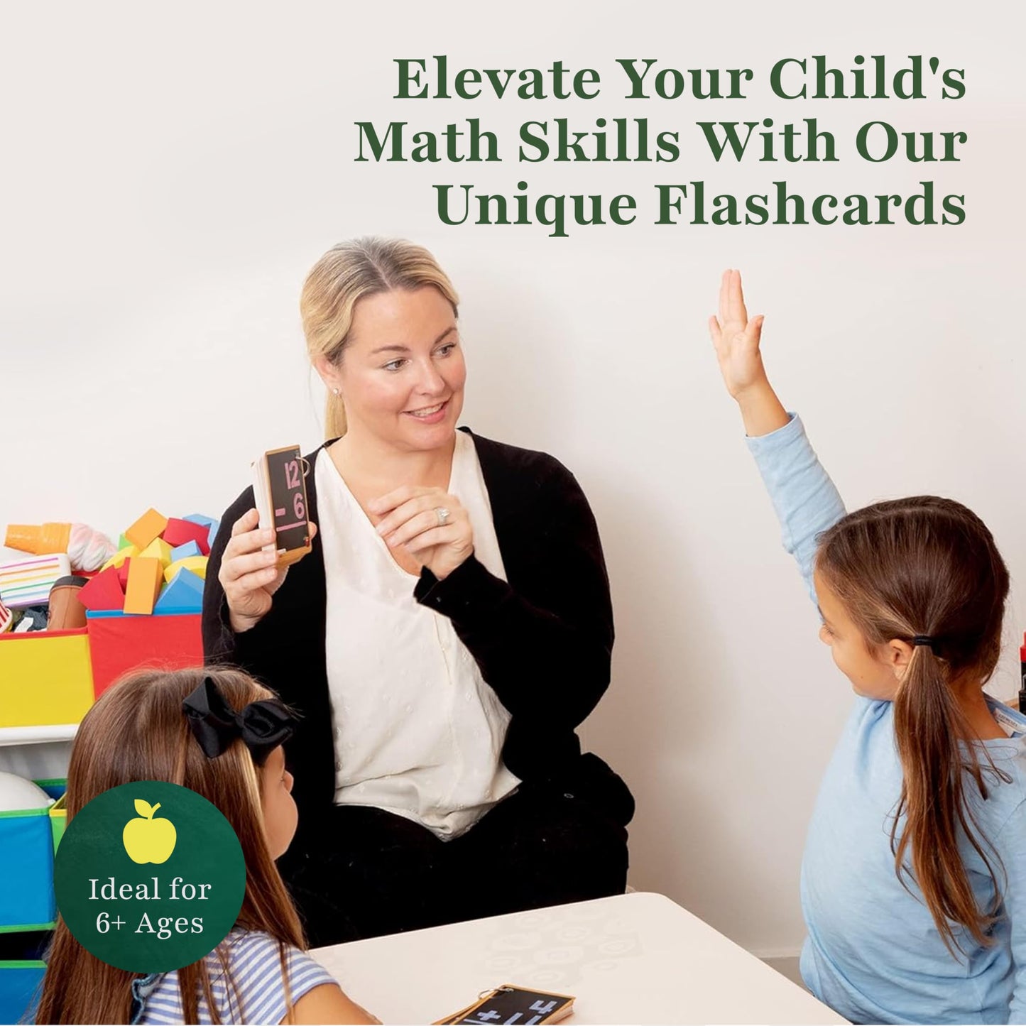 Star Right Subtraction Flash Cards - 169 Math Flash Cards with 2 Binder Rings - Kids Ages 6 and Up