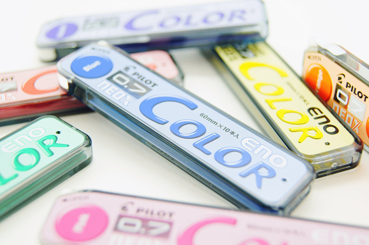 Pilot Color Eno Mechanical Pencil, 0.7mm, 8 Colors, Refillable, Smooth Writing, Lightweight