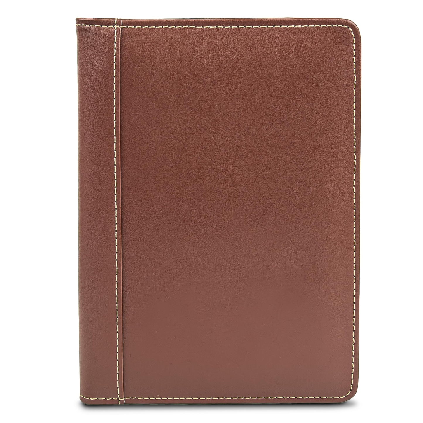 Samsill Contrast Stitch Faux-Leather Portfolio, Mini Size Business Interview Professional Padfolio