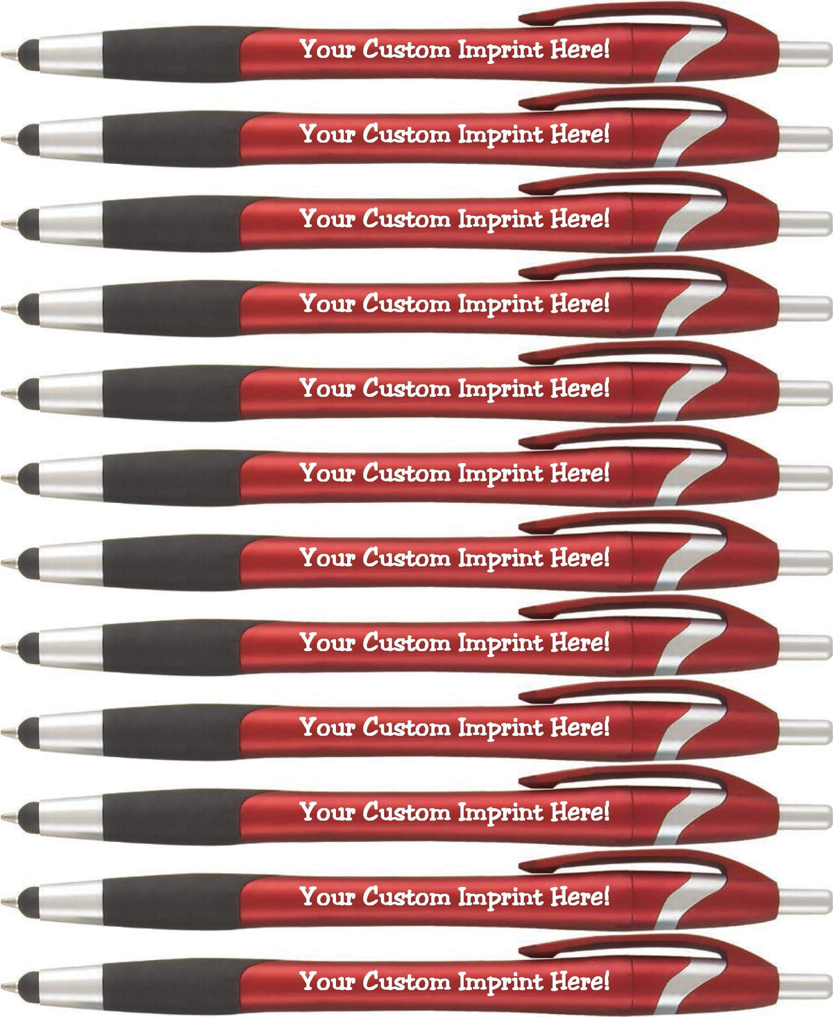 ExpressDesigns™ Personalized Pen with Stylus - The Glide -Click action Custom - Black writing ink