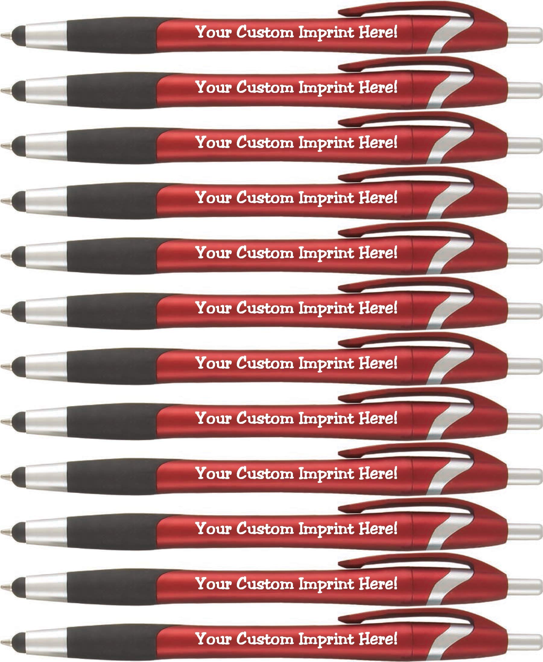 ExpressDesigns™ Personalized Pen with Stylus - The Glide -Click action Custom - Black writing ink