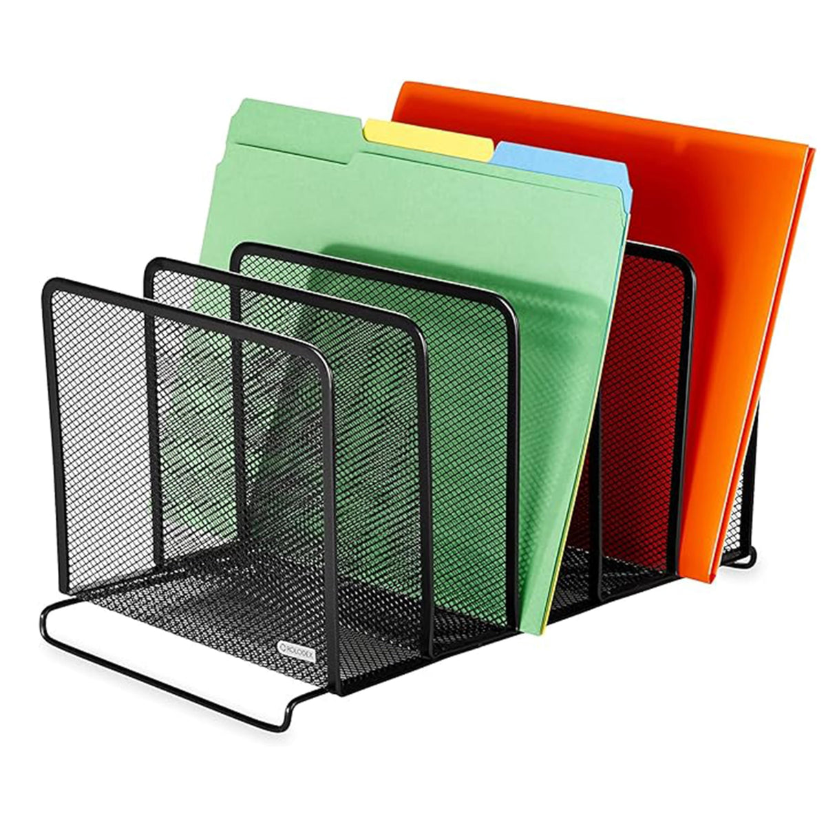 Rolodex File Sorter, Mesh, Stackable, Five Sorters, Black