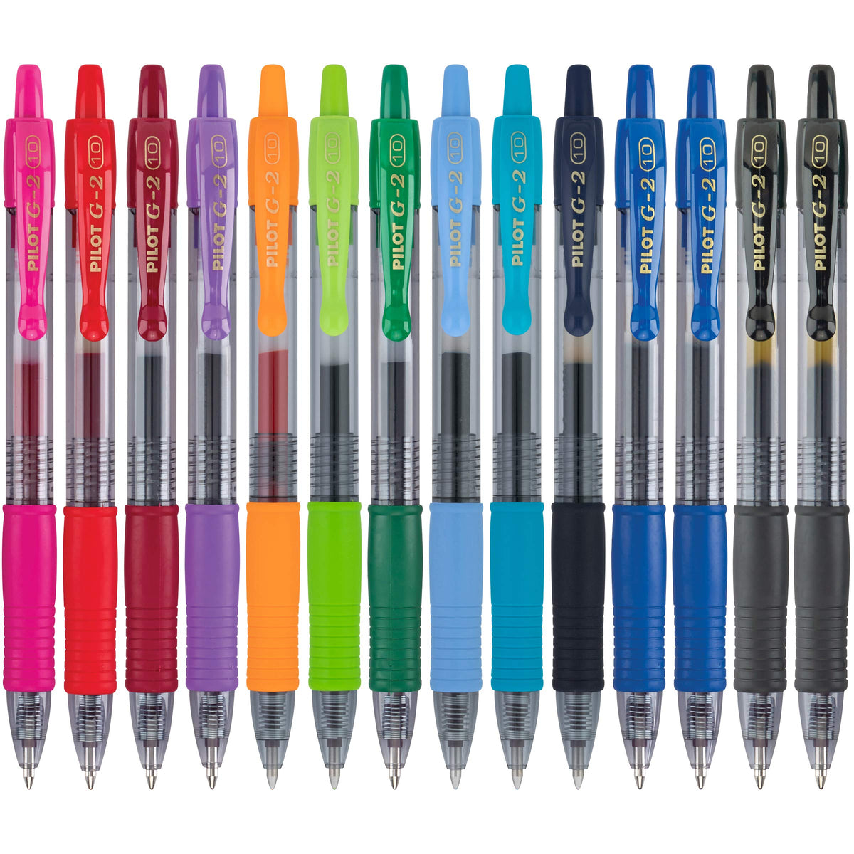 PILOT G2 Gel-Ink Pens, Bold Point (1.0mm), 1.0 Gel Pens, Assorted, 14-Pack
