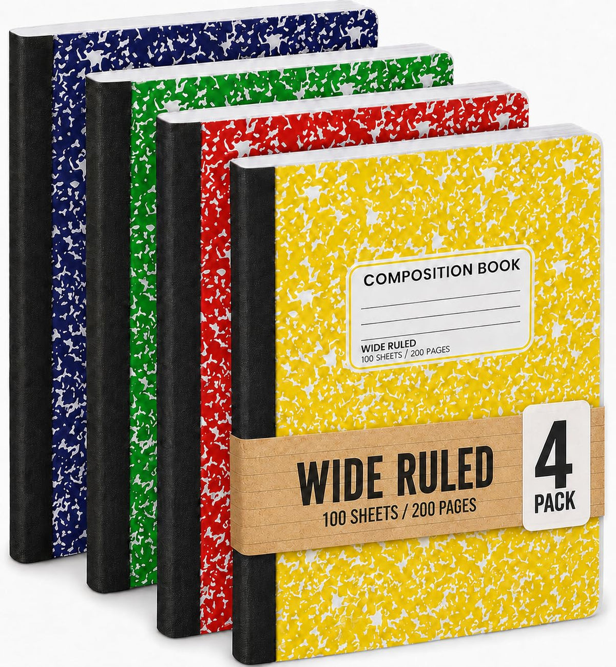 Wide Ruled Notebook, Composition Notebooks Wide Ruled Composition Book, Wide Rule Notebook Paper