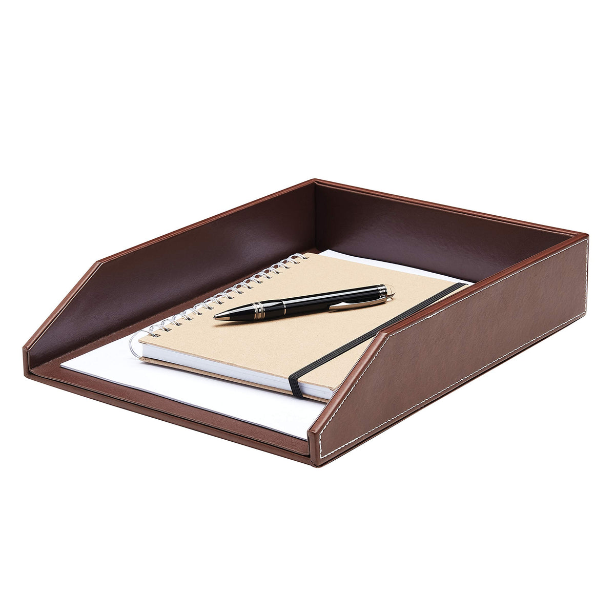 Gallaway Leather Letter Desk Organizer - Premium PU Leather Perfect for Office Organization