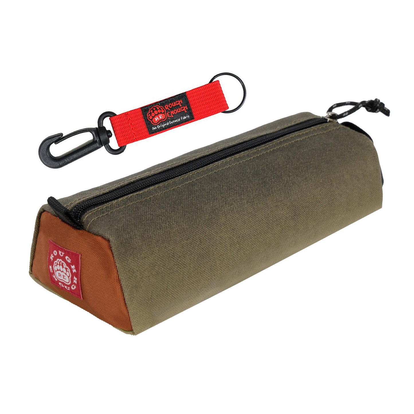 Rough Enough Large Pencil Case Pouch, Stationery Bag for Students, Beige