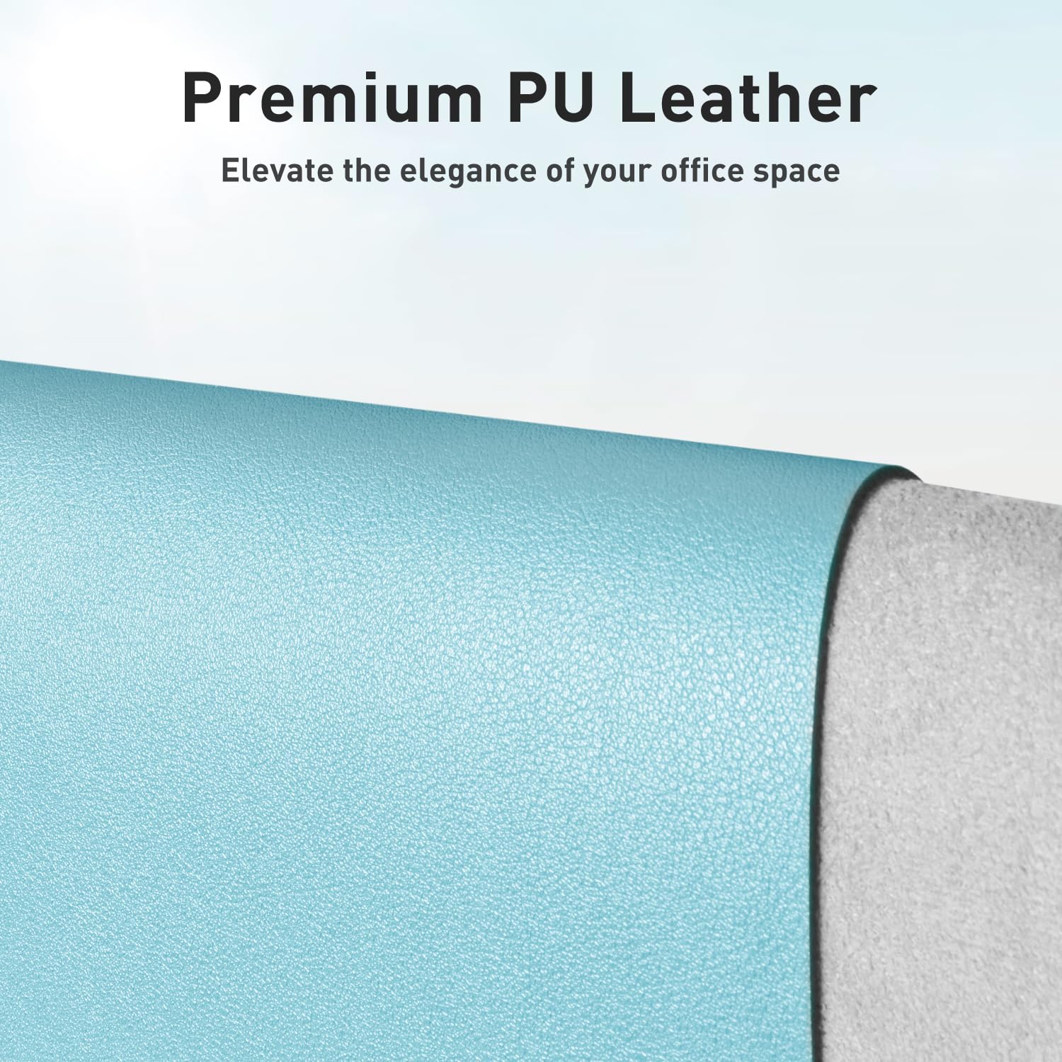 Aothia Faux Leather Desk Mat - Non-Slip PU Leather Desk Blotter, Waterproof Writing Surface, Large