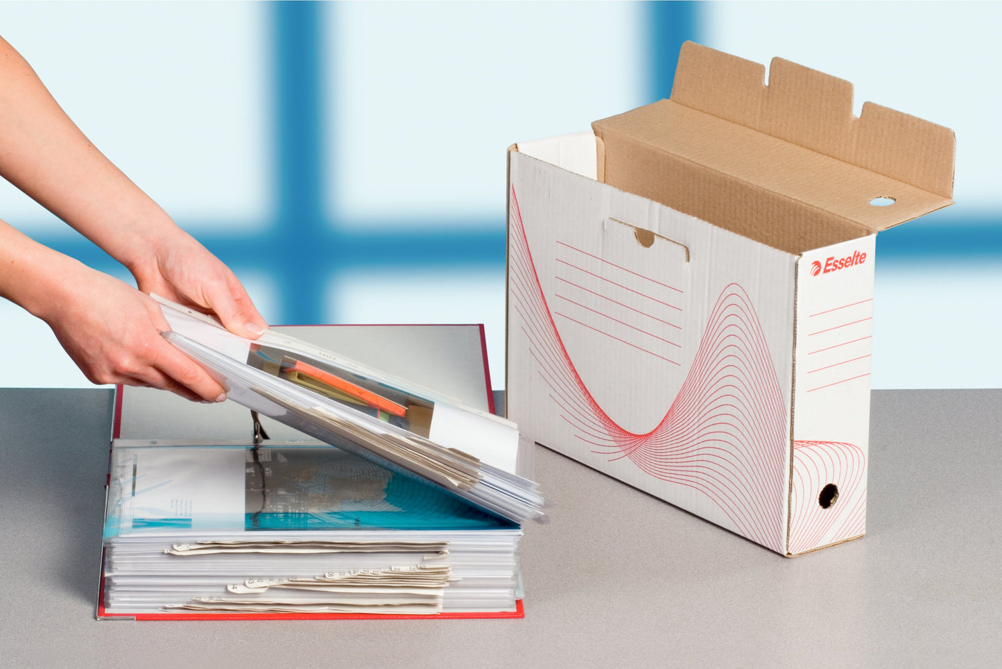 Esselte A4 Standard Archiving Box, White, Pack of 10