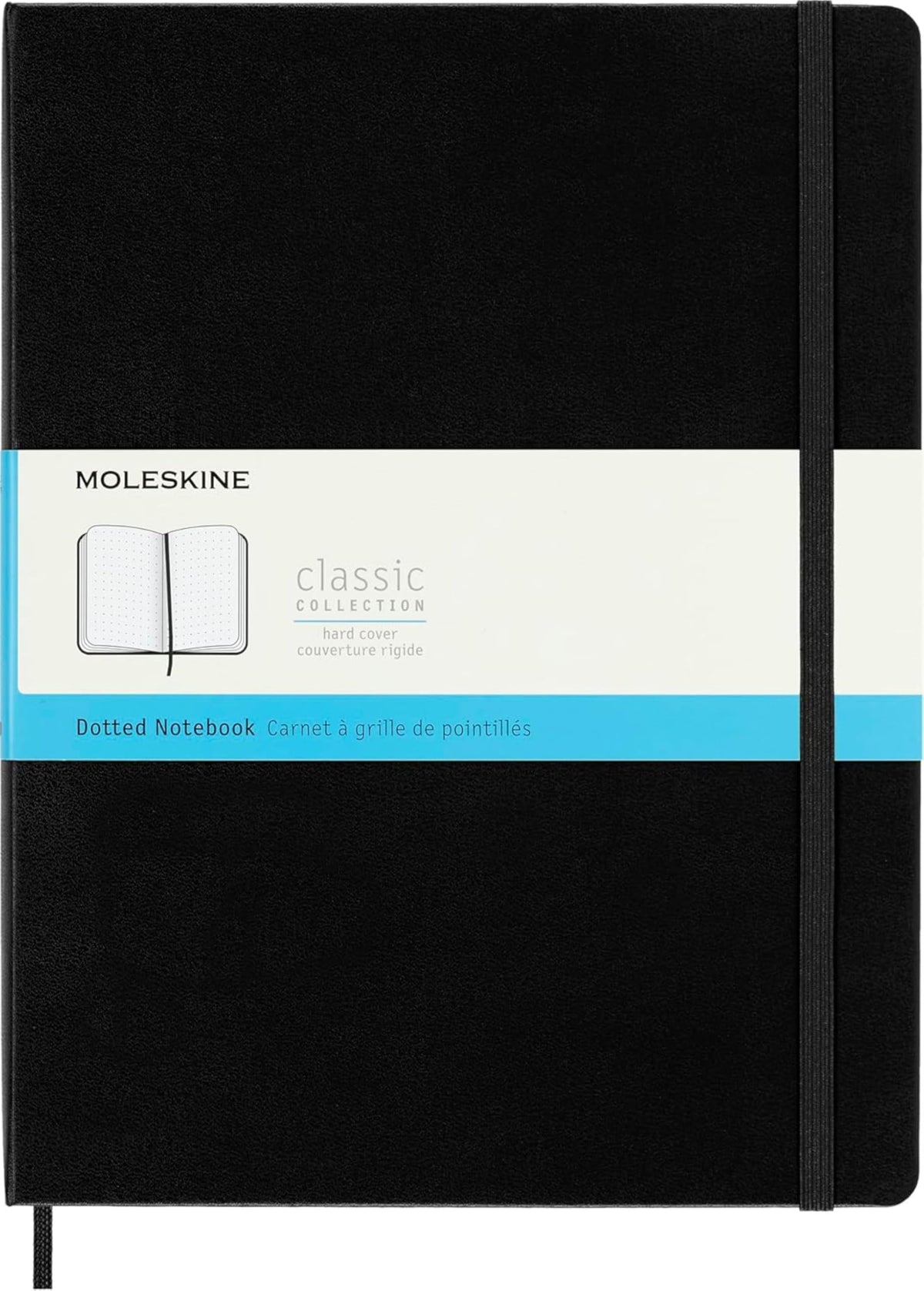 Moleskine Classic Collection Hard Cover Notebook, 1-Subject, Dotted Rule, Black Cover, (80) 10 x