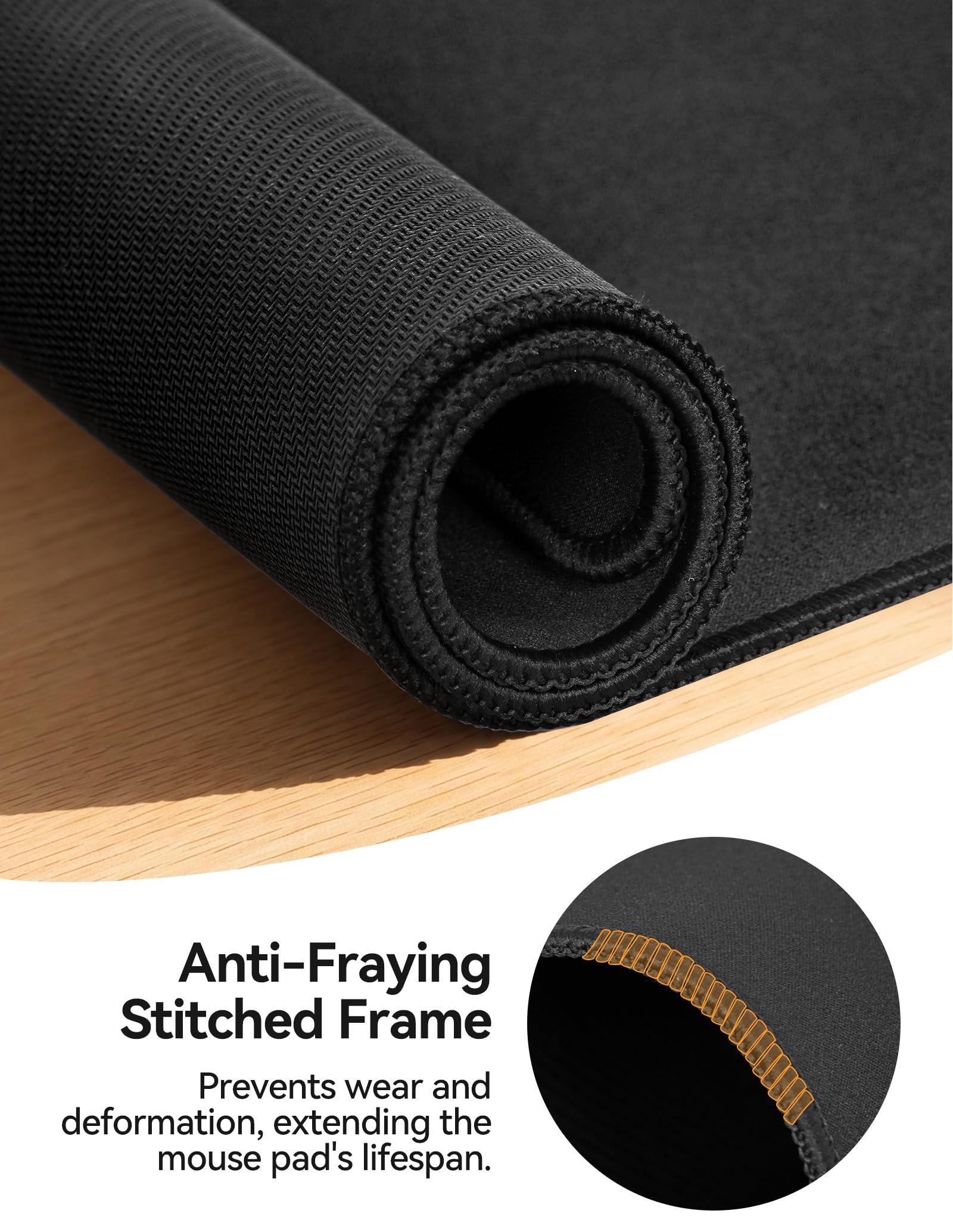 TECKNET Large Mouse Pad for Desk 47.2" x 23.6",XL Extended Gaming Desk Mat