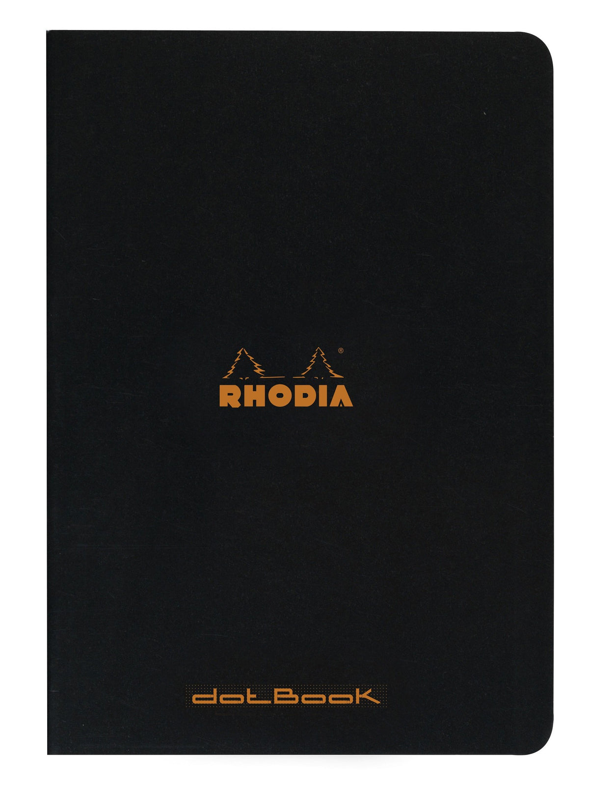 Rhodia Slim Staplebound Notebooks - Dots 48 sheets - 8 1/4 x 11 3/4 in. - Black cover