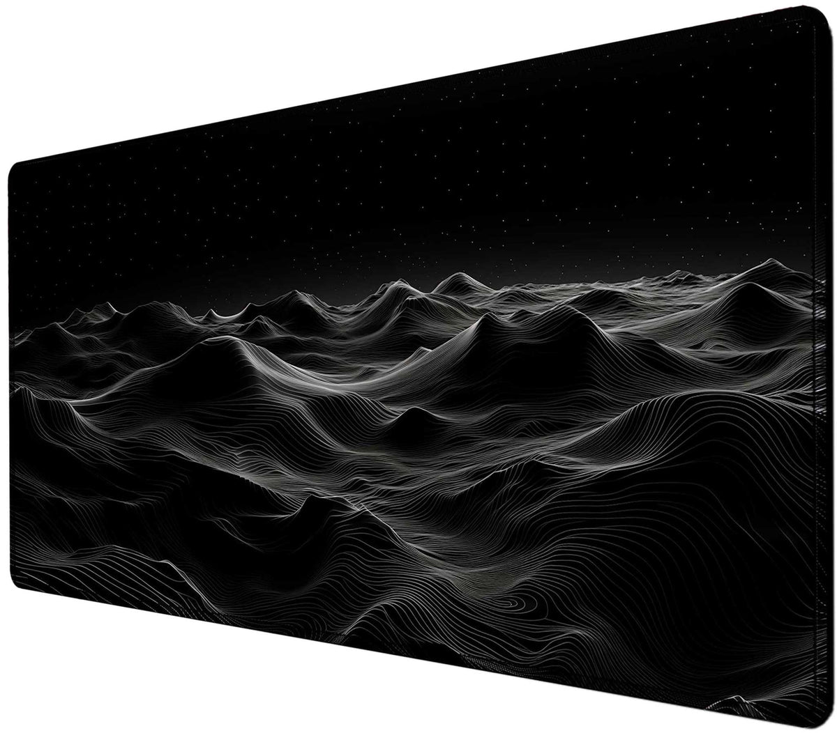 Large Extended Gaming Mouse Pad with Stitched Edges,Black 3D Design XL Desk Pad Mouse Pads for