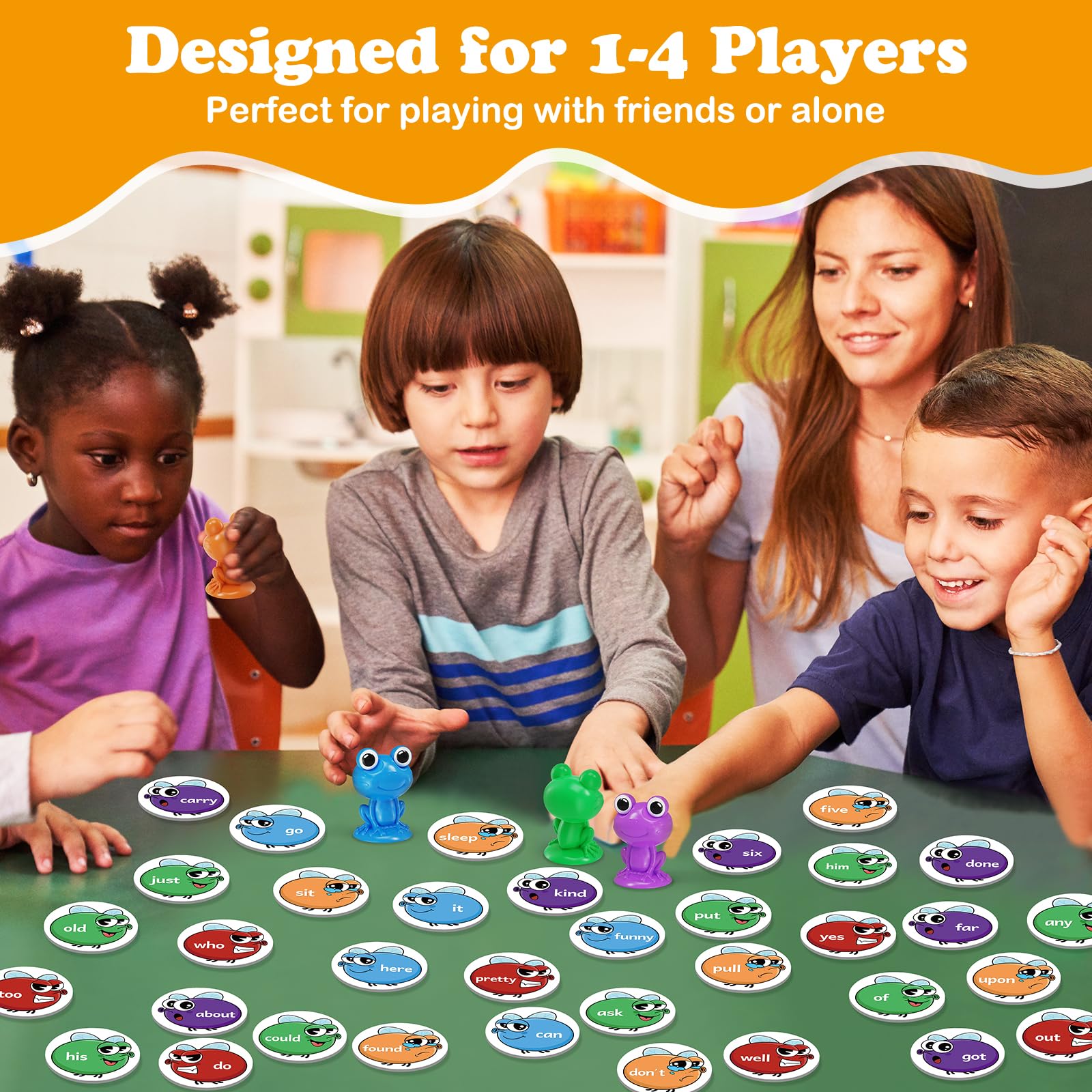 Torlam Sight Word Games Frog Site Words Educational Flash Cards Kindergarten Phonics Learning Games