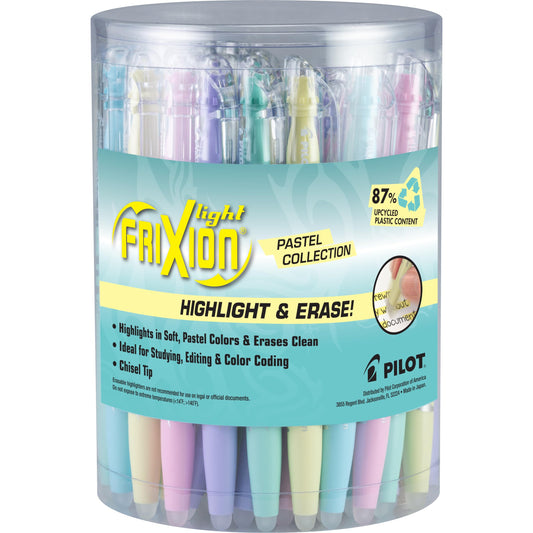 PILOT FriXion Light, Pack of 36, Assorted Bulk Aesthetic Highlighters
