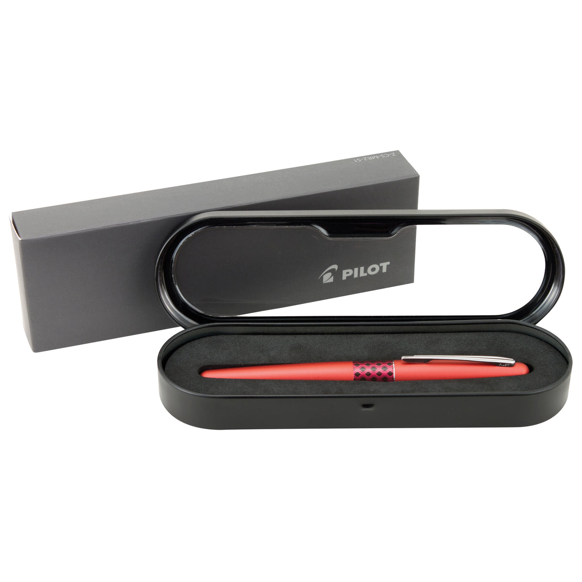 PILOT MR Retro Pop Collection Fountain Pen in Gift Box, Red Barrel with Wave Accent, Fine Point