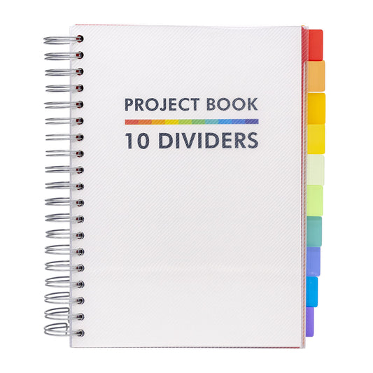 Pukka Pad B5 Subject Notebook with 10 Repositionable Dividers for Organization – 400 Perforated