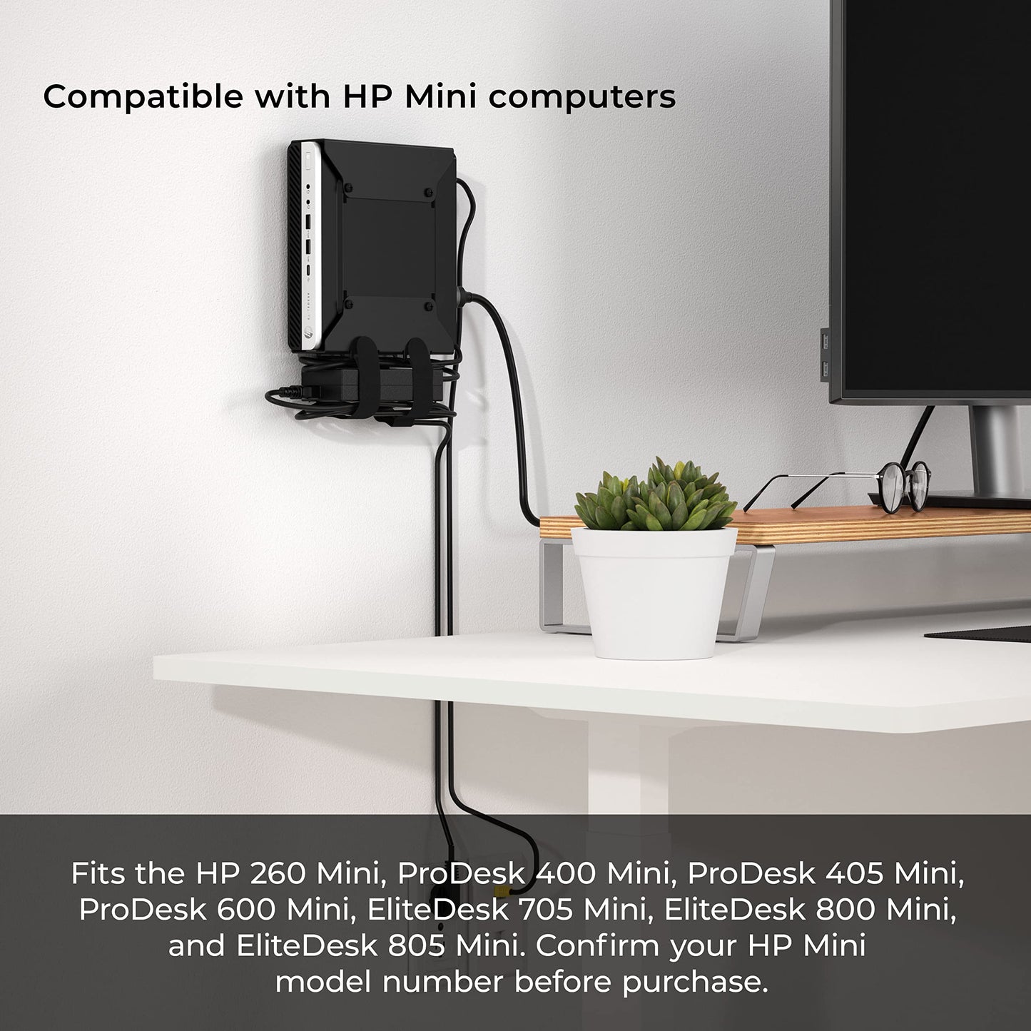 HumanCentric VESA Mount Bracket for HP Desktop Mini, ProDesk & EliteDesk