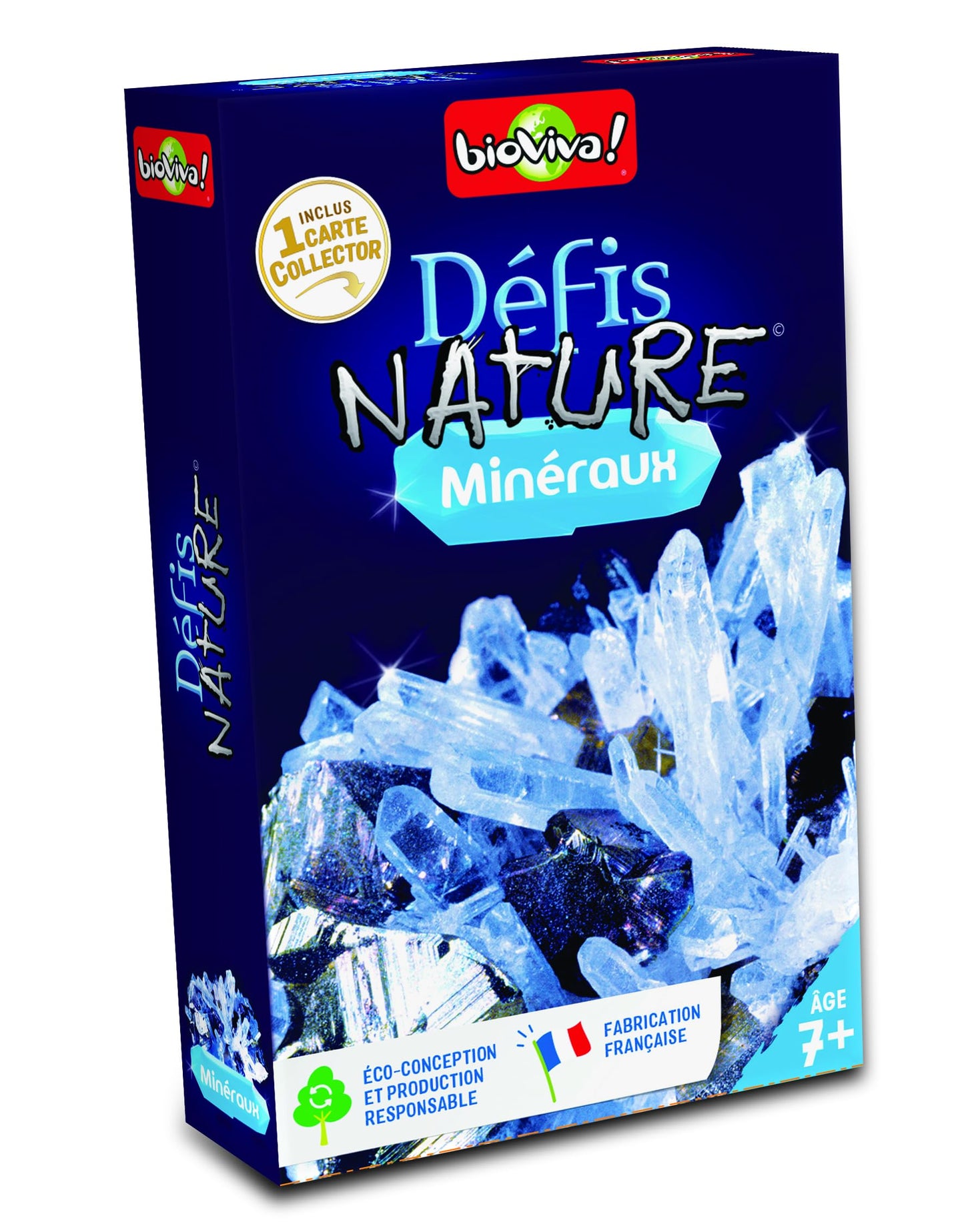 Bioviva 280198 Challenges Nature-Minerals Card Game, Multi-Color, 7,2 x 2 x 11,4