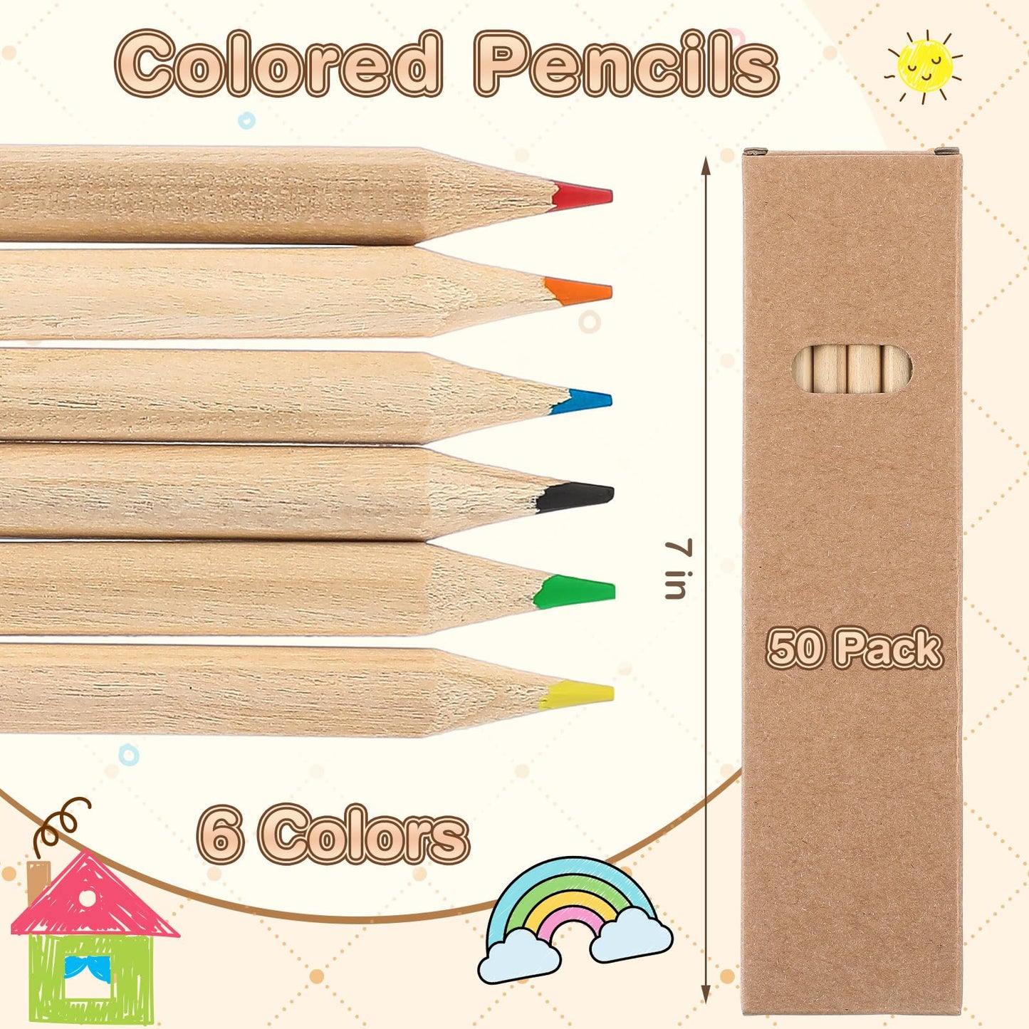 Ctosree Mini Colored Pencils Bulk Coloring Drawing Pencil in Boxes End of Year Gift for Students