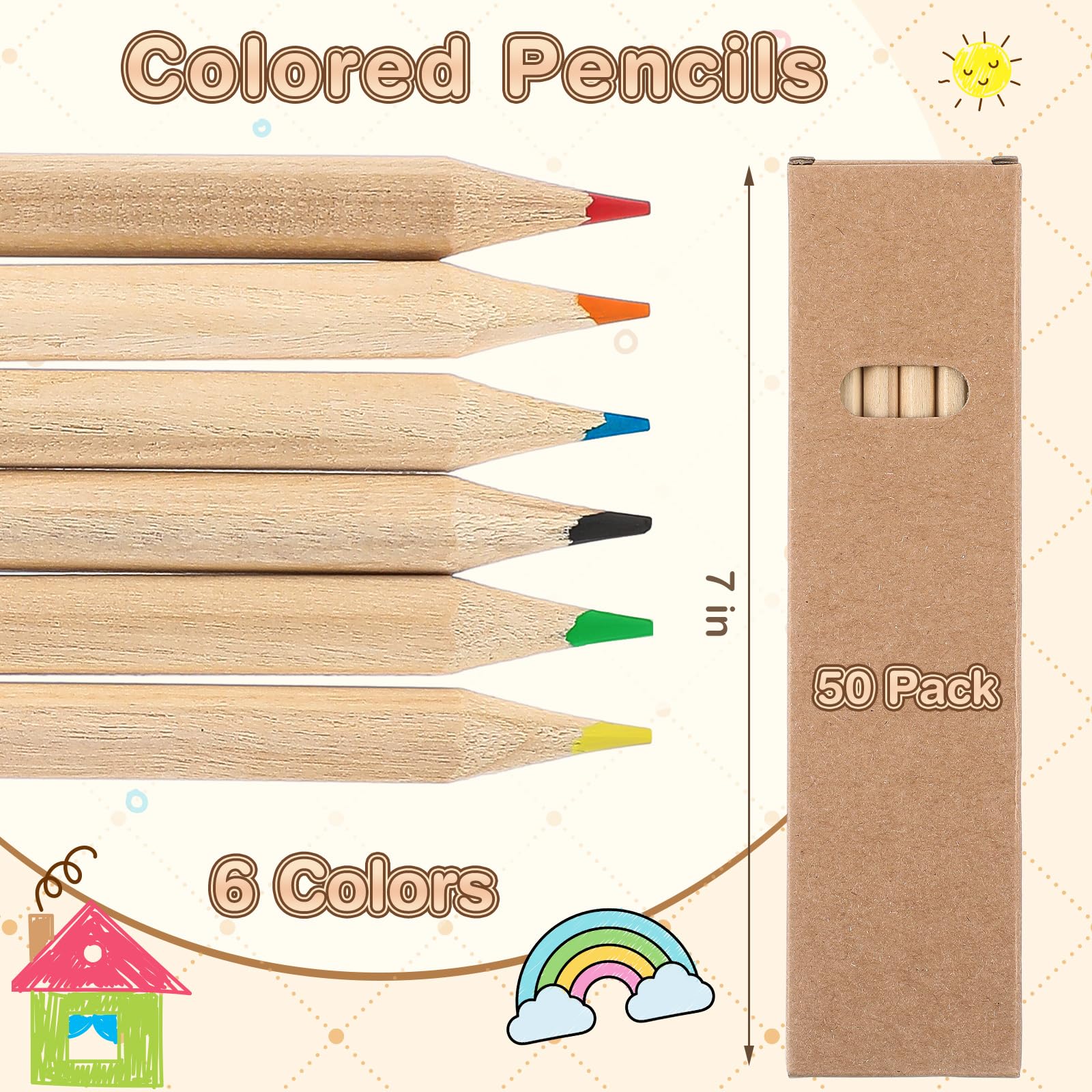 Ctosree Mini Colored Pencils Bulk Coloring Drawing Pencil in Boxes End of Year Gift for Students