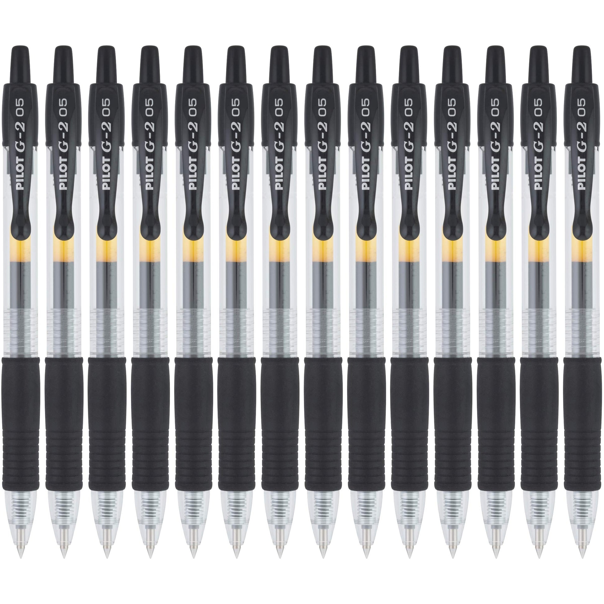 PILOT G2 Premium Gel Roller Pens, Gel Pens Black, Pack of 14