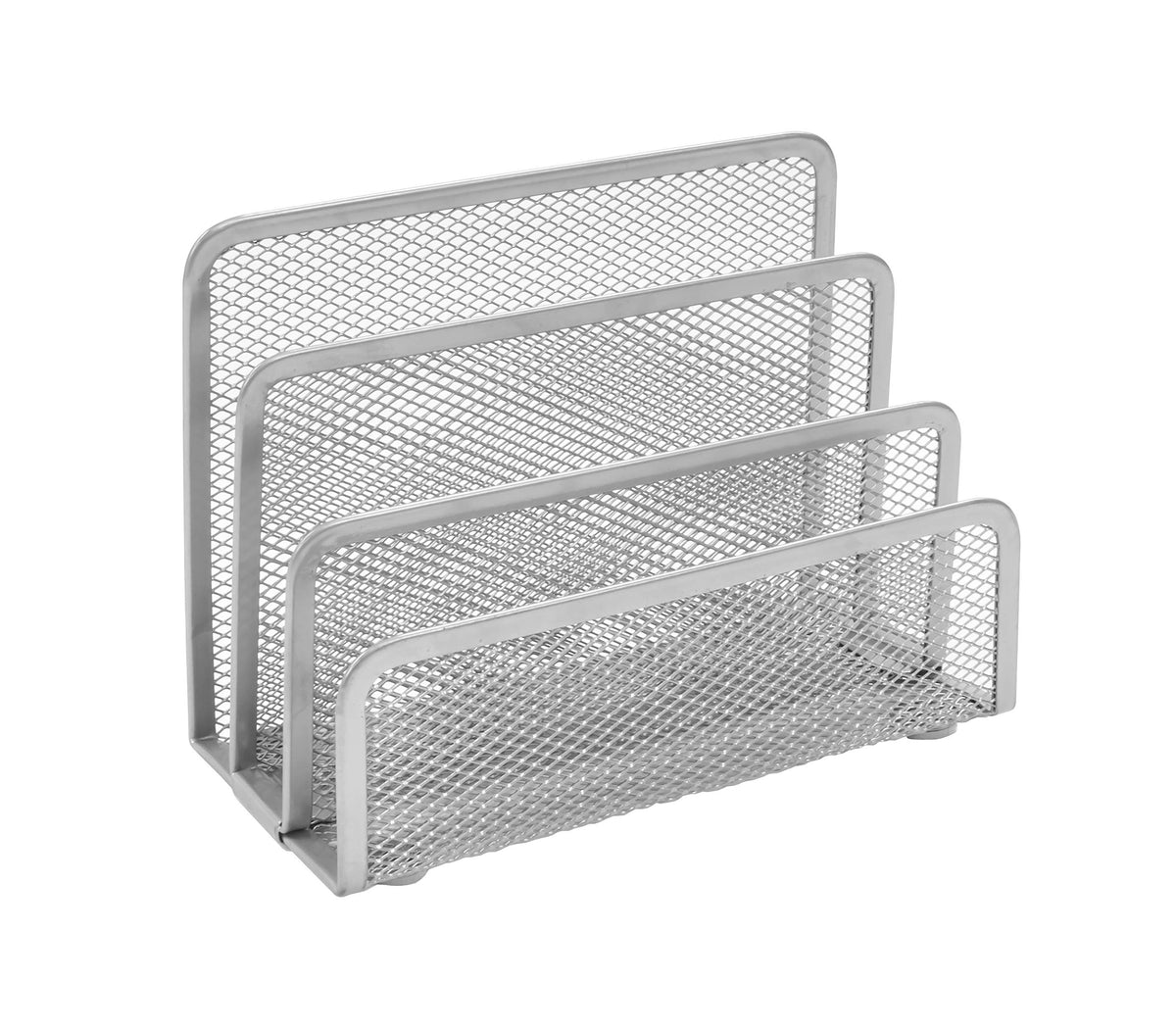 OSCO Silver Wiremesh Letter Holder | Mail Sorter | Post Rack | Envelope Organiser | Document Stand