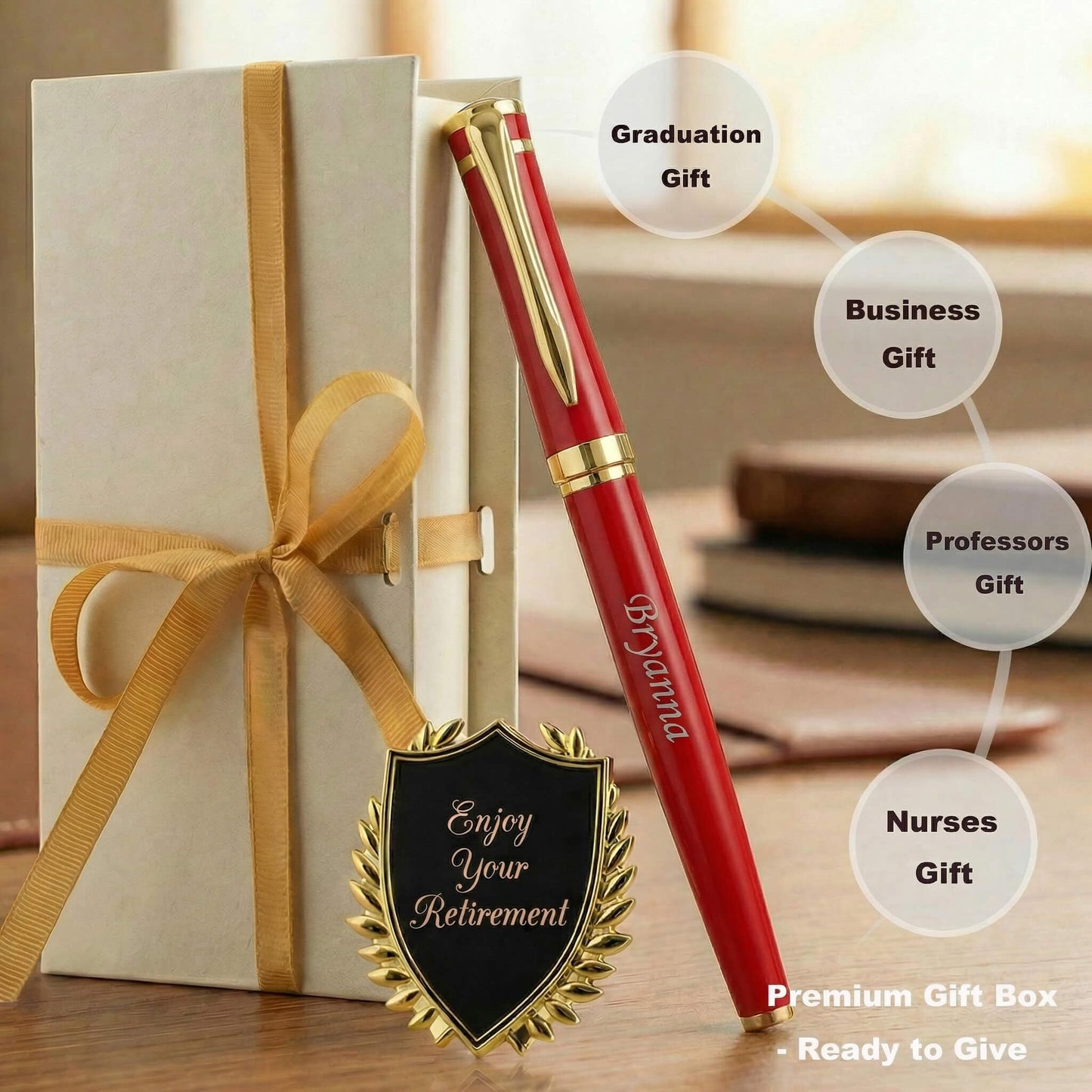 Yastar Personalized Pen Office Gift Set Gift for Colleague Friends Business