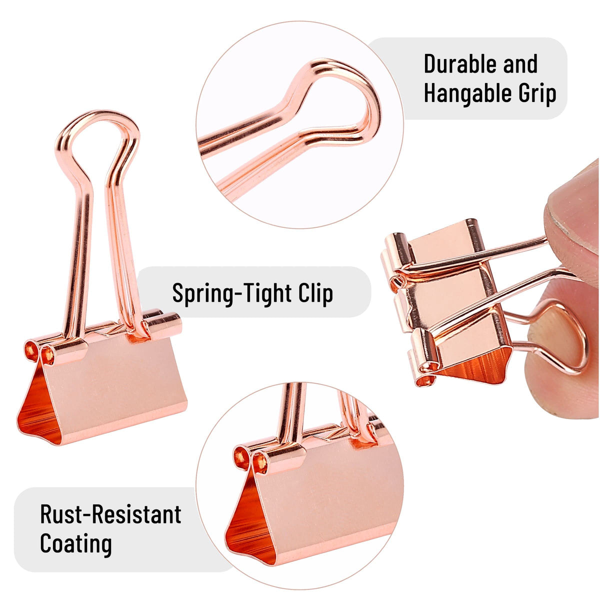 Mr. Pen- Small Binder Clips, 50 pcs, 0.75", Small Size