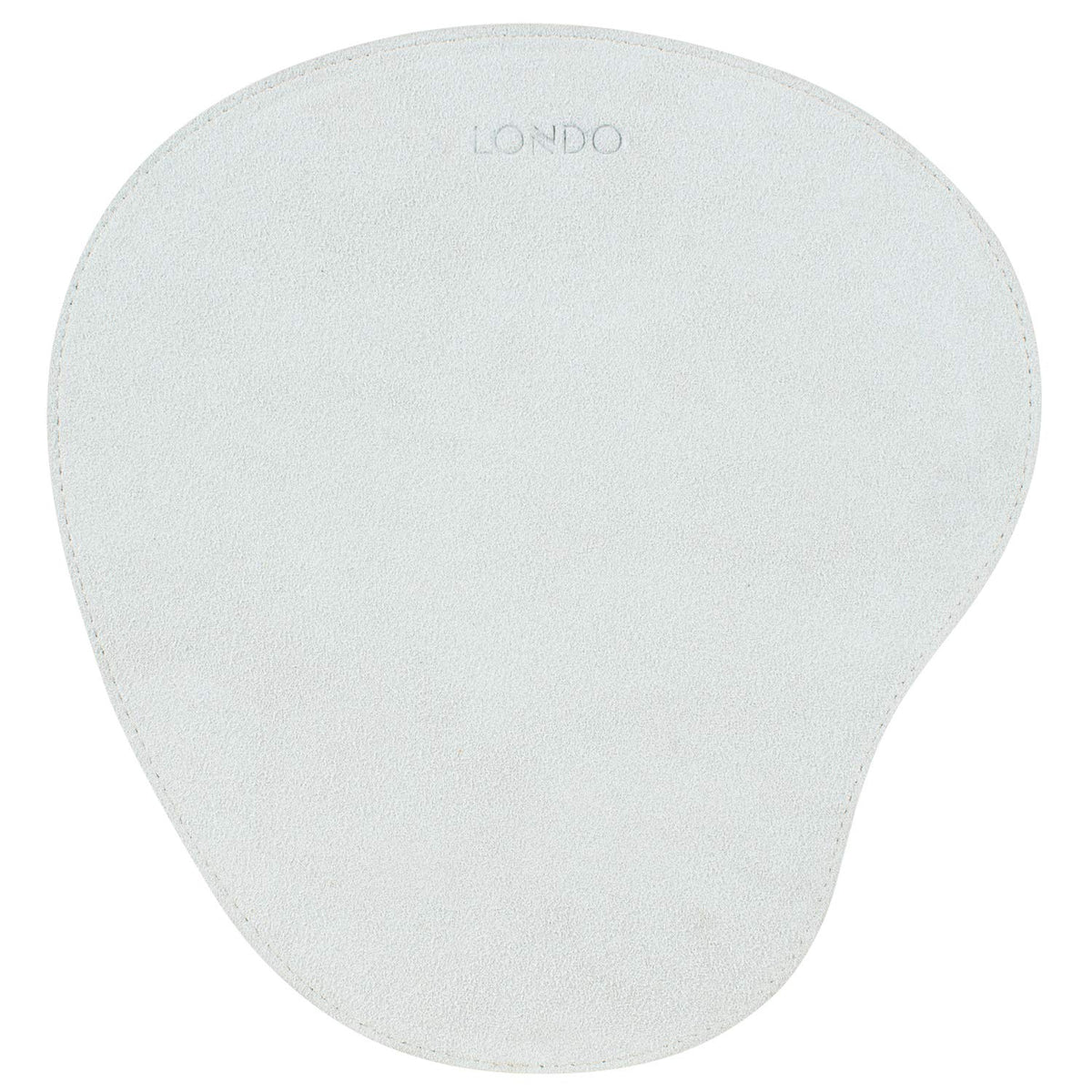 Londo PU Leather Oval Shape Non-Slip Mousepad with Wrist Rest Support, Waterproof Surface, Comfort