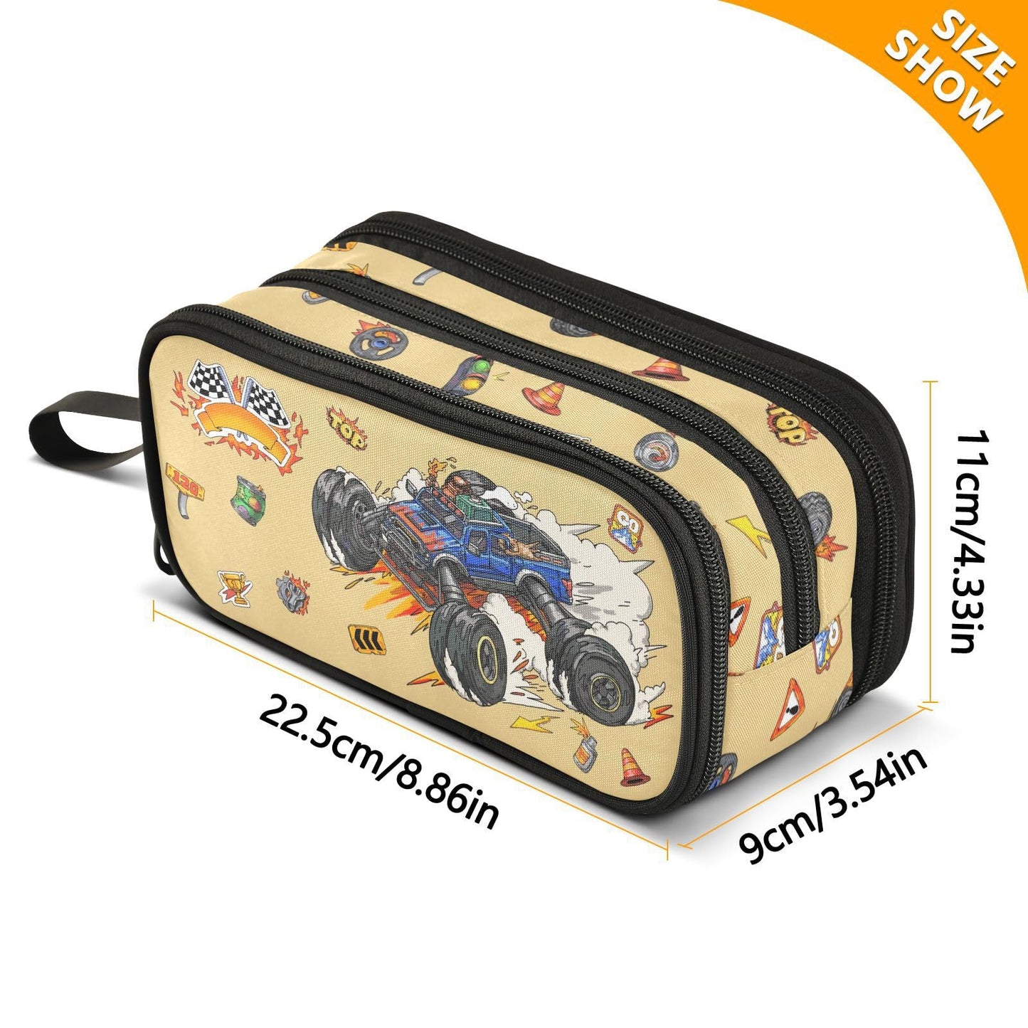 XUWU Truck Large Capacity Pencil Case Pencil Pouch Pen Box