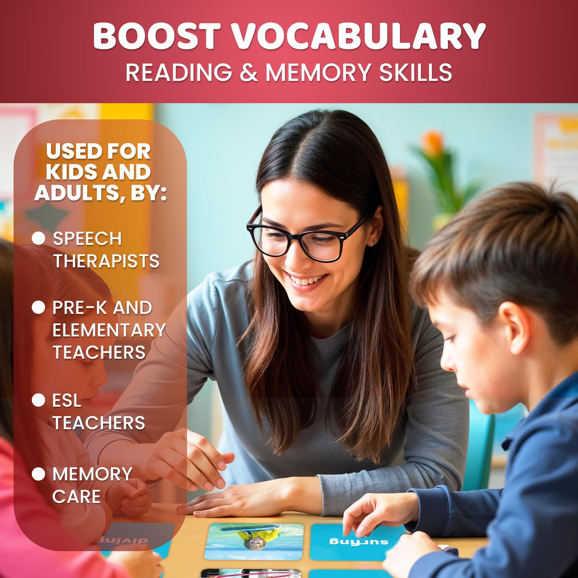 Vocabulary Builder Flash Cards for Kids Ages 4-8 — Speech Therapy Materials