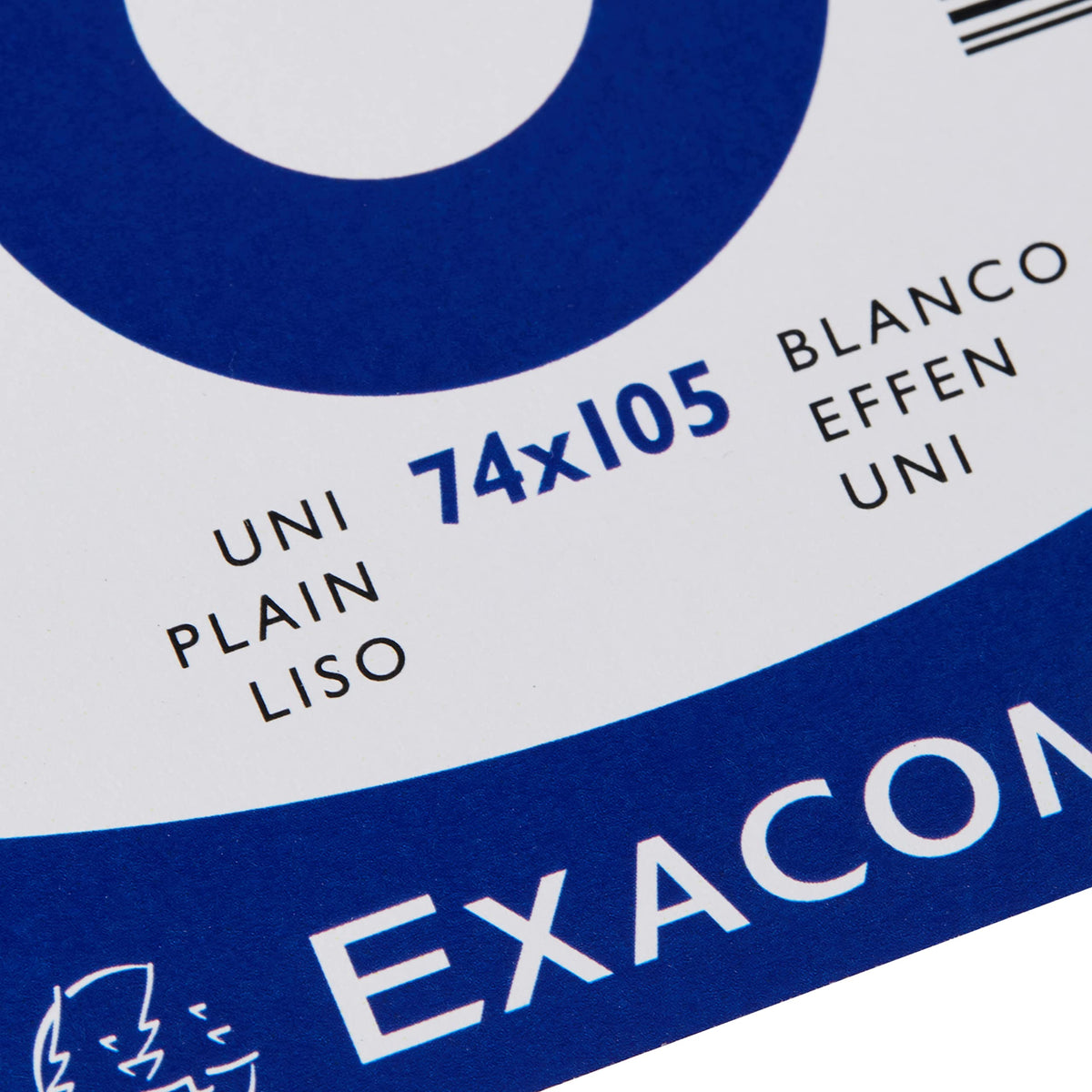 Exacompta - Ref 10500SE - Bristol Plain Record Cards (Pack of 100) - A7 in Size, 205gsm Card