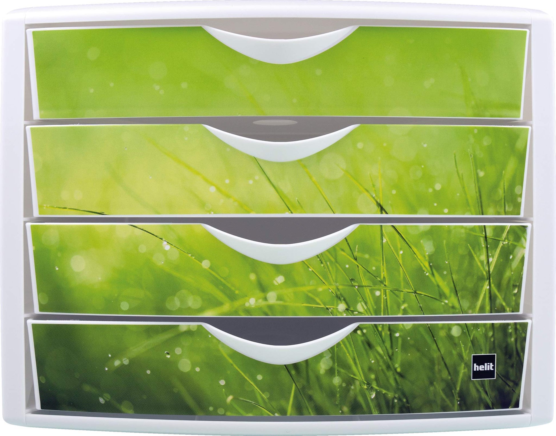 Helit, the “Chameleon” drawer box white/green