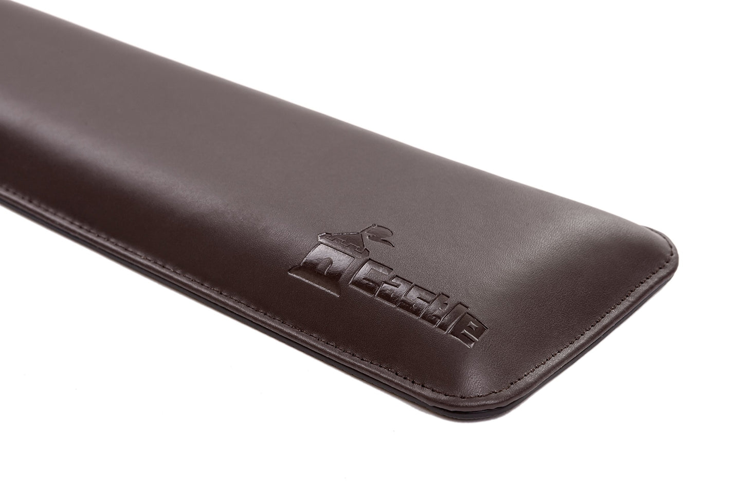 Bailey Full Size by Castle - Leather Ergonomic Computer Wrist Rest Pad for Keyboards with Around