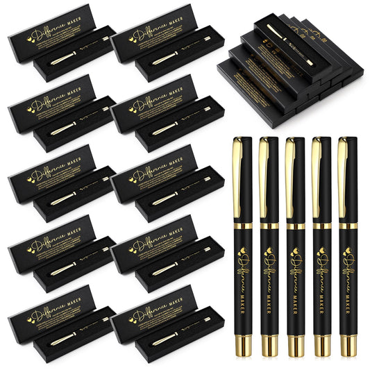 PerKoop 20 Sets Difference Maker Appreciation Gifts Pens with Box