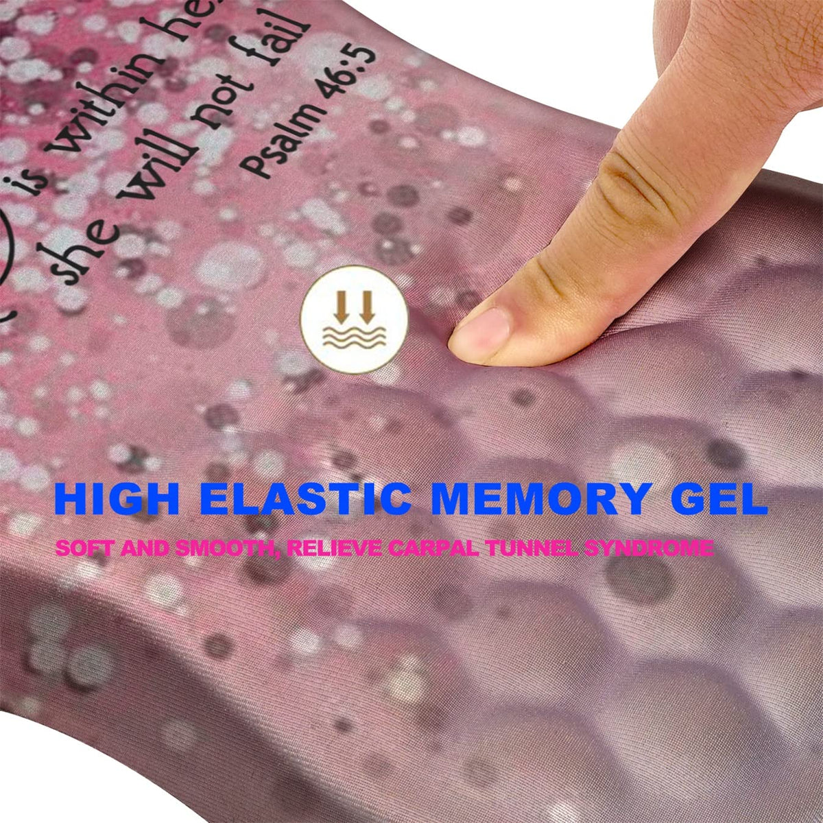 KUOSGM Mouse Pad Wrist Support, Ergonomic Mouse Pad with Massage Dot, Comfortable Computer Mouse