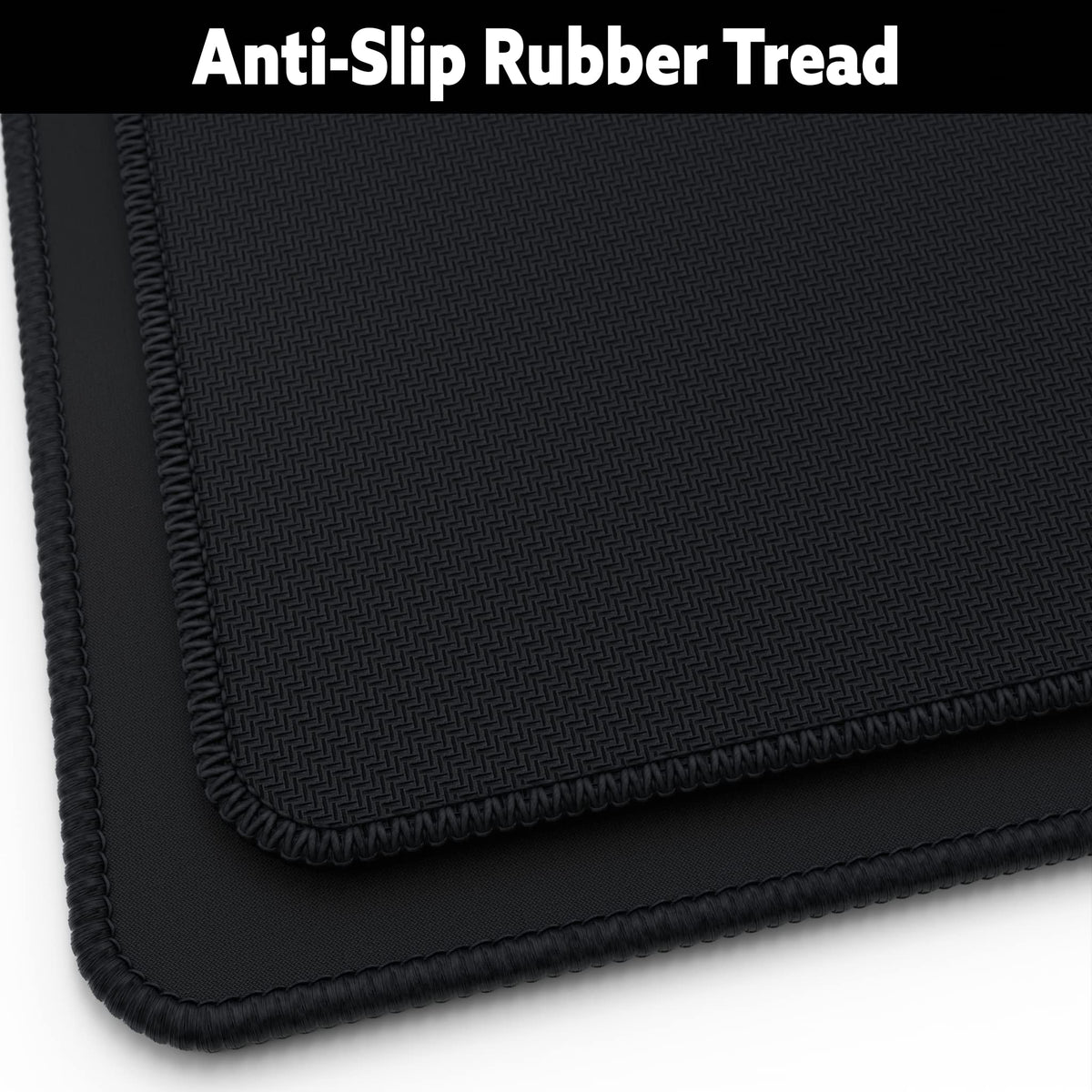 Mammoth Size Custom Professional Gaming Desk Mouse Pad - Anti Slip Rubber Base - Stitched Edges