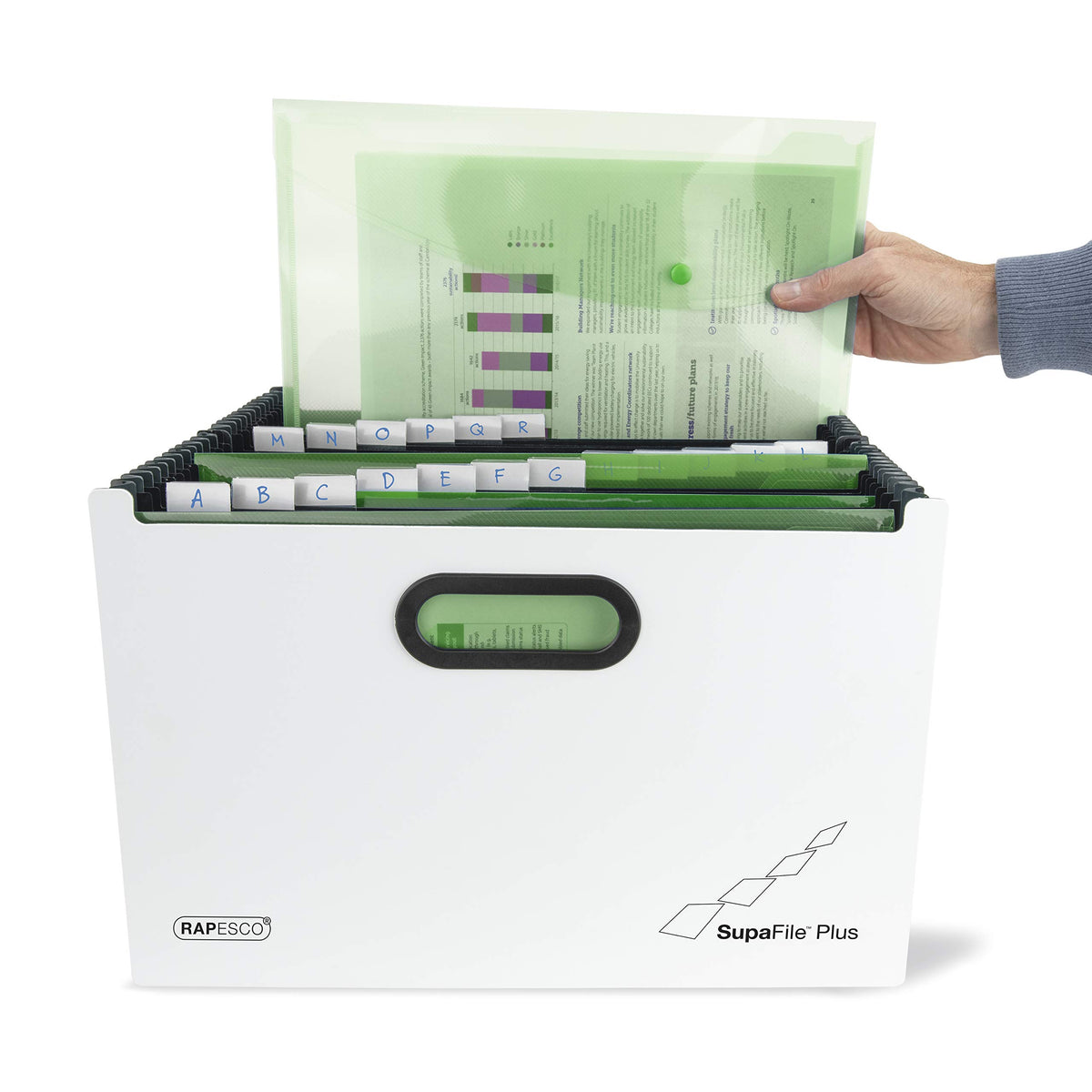 Rapesco 1622 SupaFile Plus 26-Part Desktop Expanding File Organiser, A4+