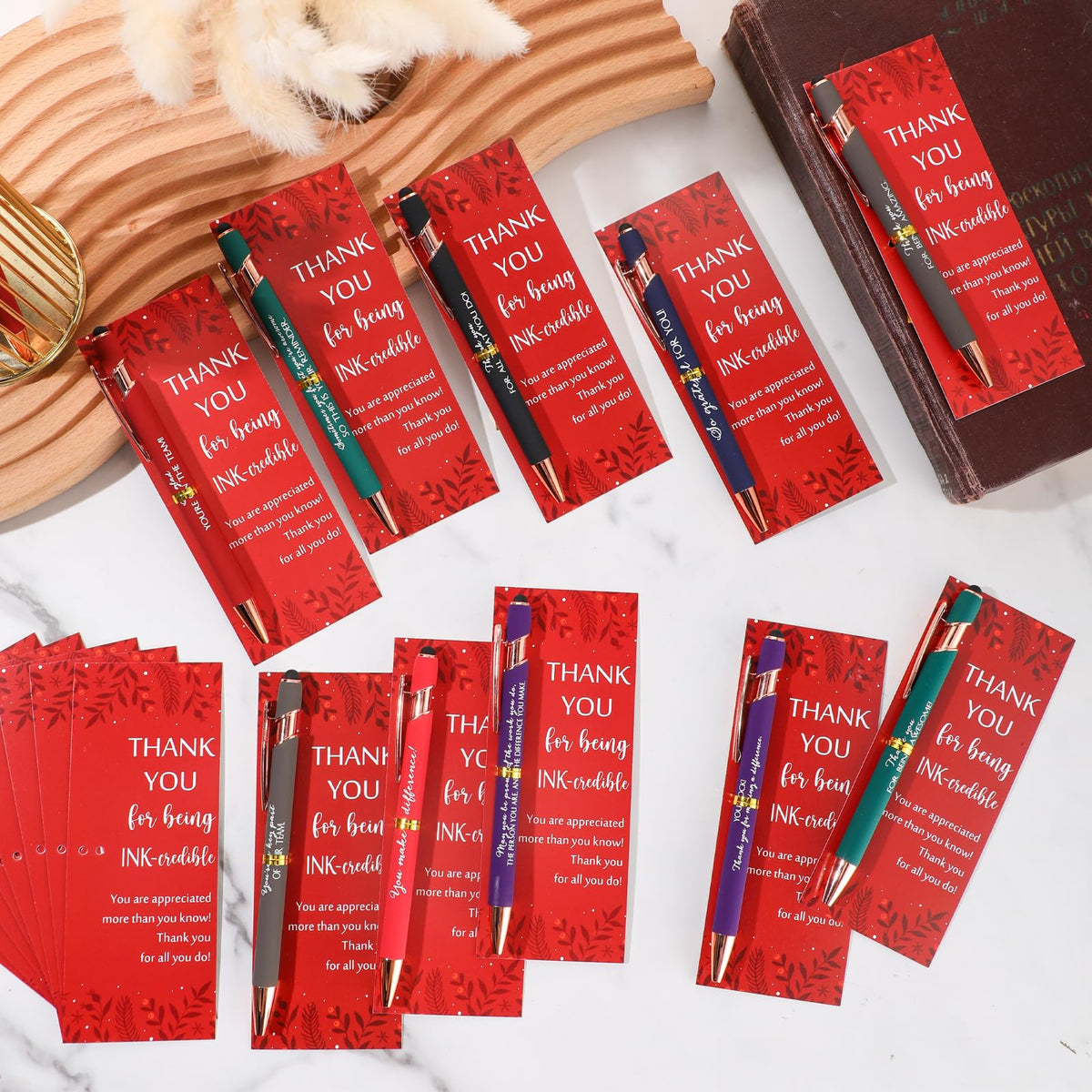Resurhang 60 Set Employee Appreciation Pen Gift Bulk