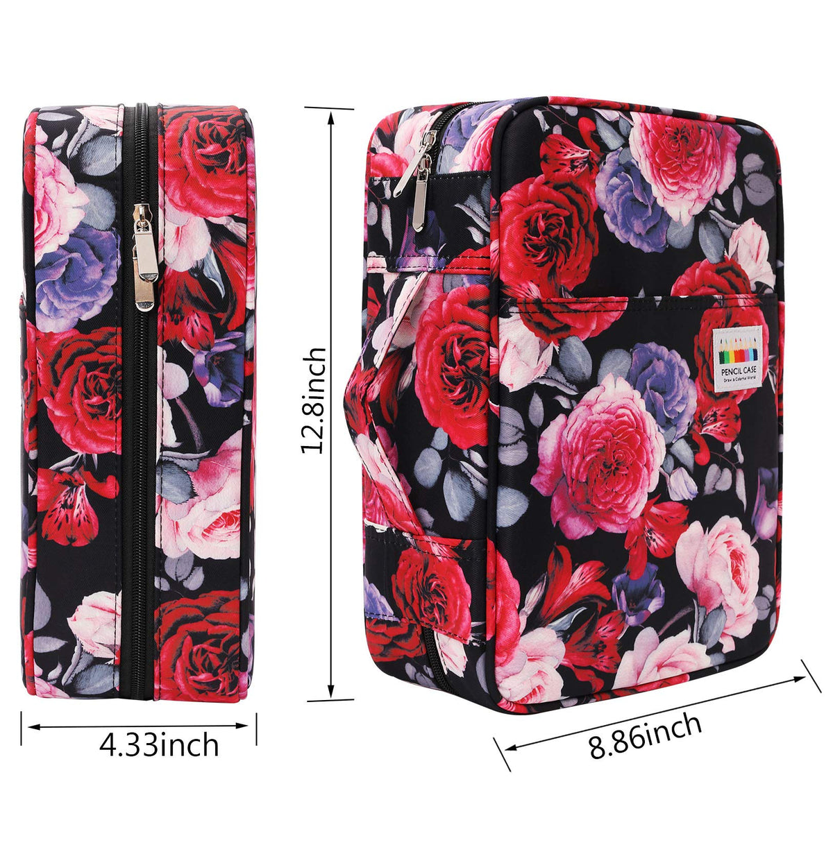 AYVANBER Big Capacity Colored Pencil Case Organizer 304 Slots Pen Holder Waterproof Storage Pouch