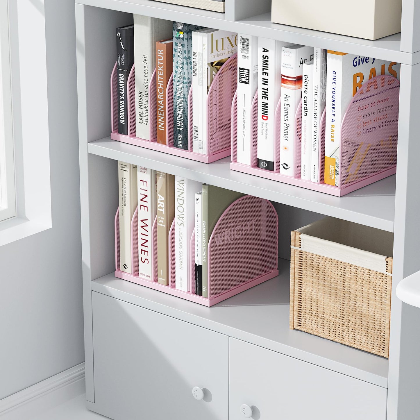 gianotter Desktop File Organizer with 5 Compartments