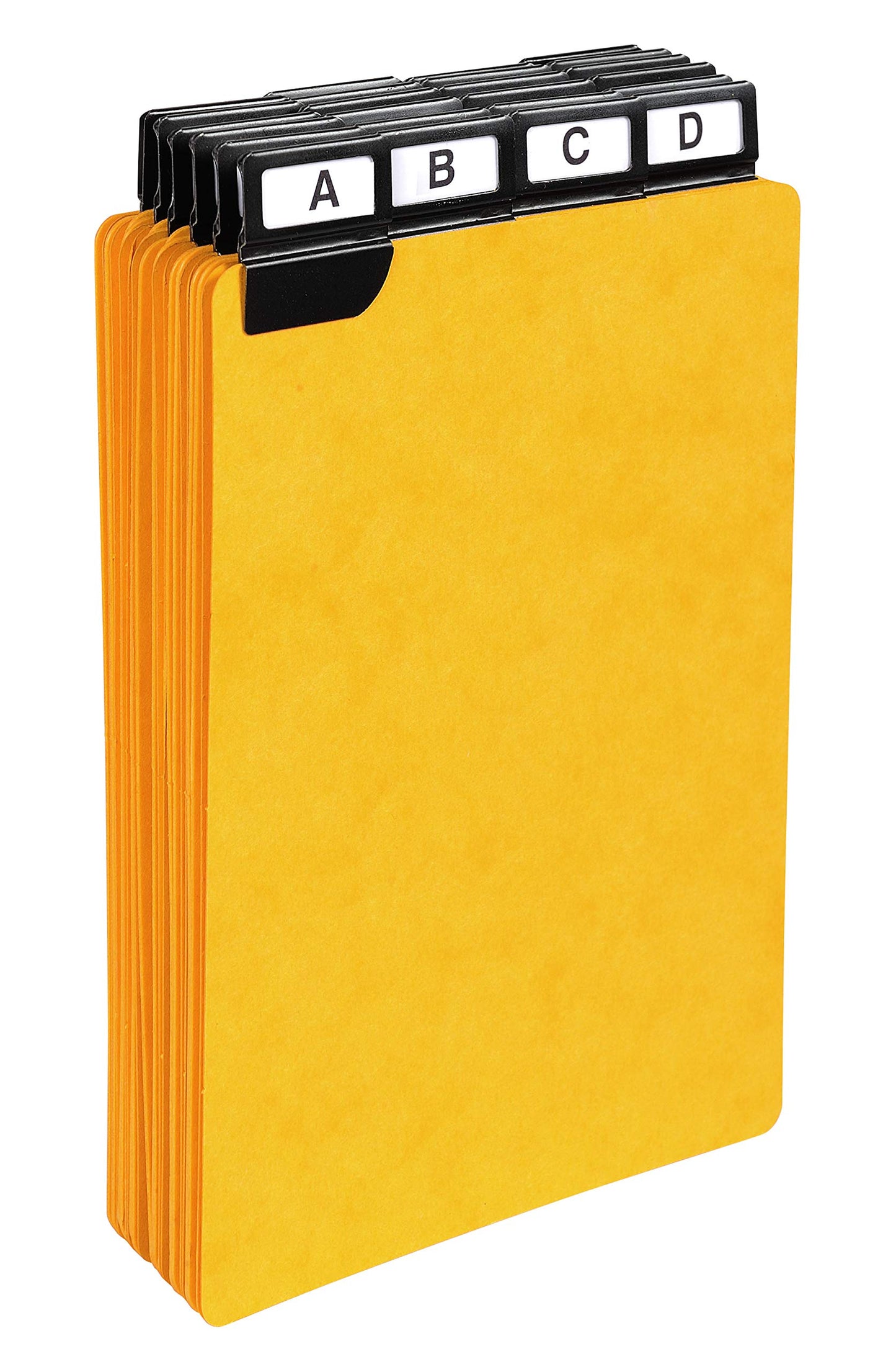 Exacompta - Alphabetical Record Card Inserts - A5 (210 x 148mm), 425gsm, Metallic Black Tabs, 24