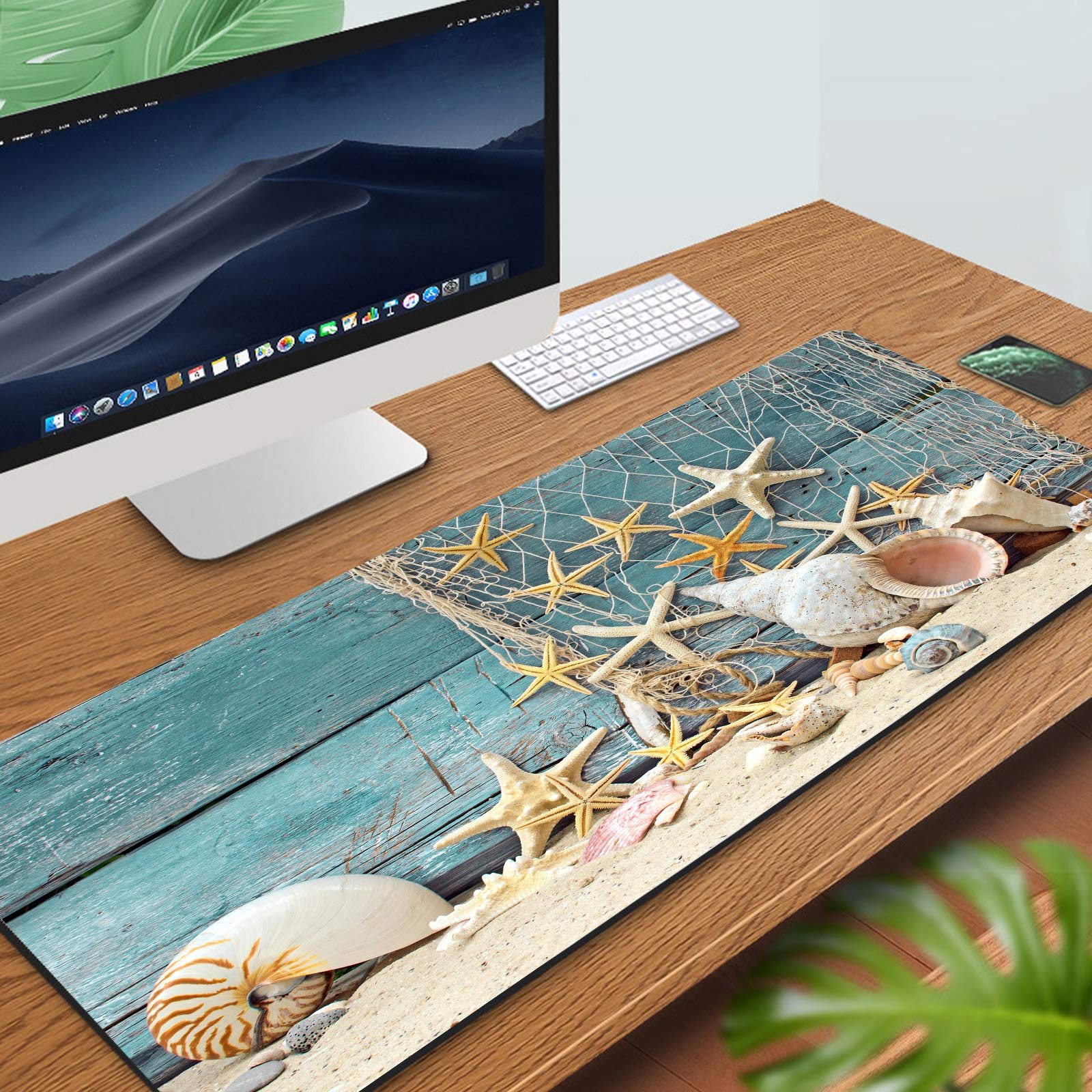 RTGGSEL 31.5x11.8 Inch Non-Slip Long Extended Large Gaming Mouse Pad with Stitched Edges XL Laptops