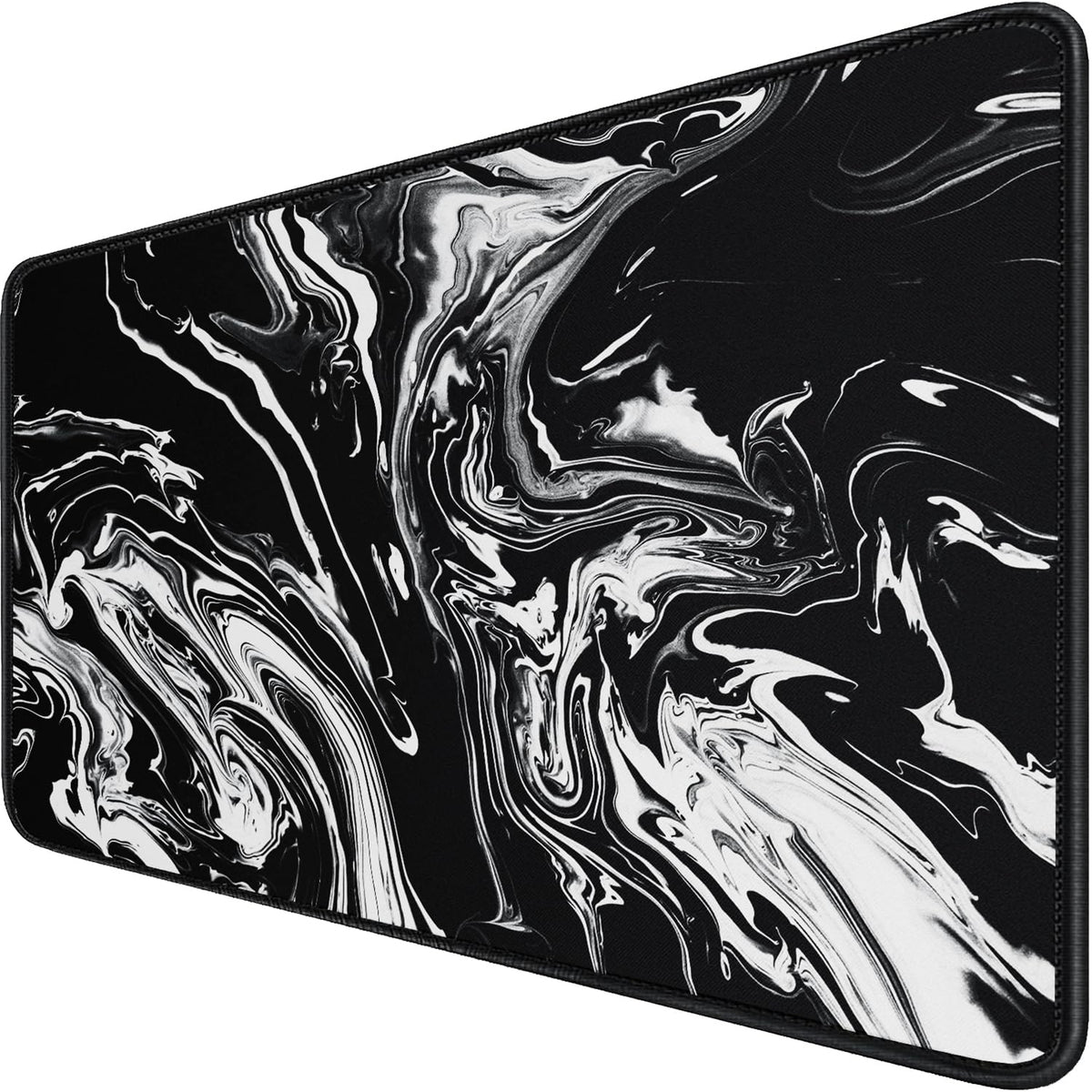 Large Gaming Mouse Pad with Stitched Edges, Non-Slip Natural Rubber Base